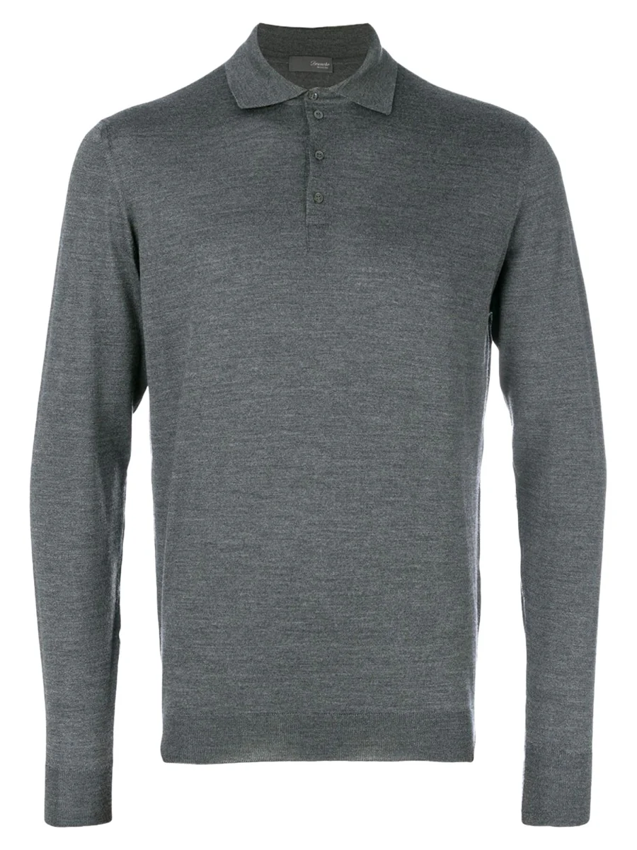 Drumohr Men's Merino Wool Polo Shirt - Fall/Winter 2025