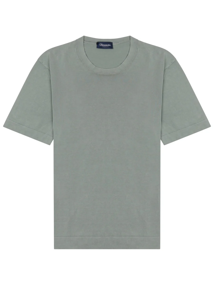 DRUMOHR Ribbed-trim Crew-neck T-shirt