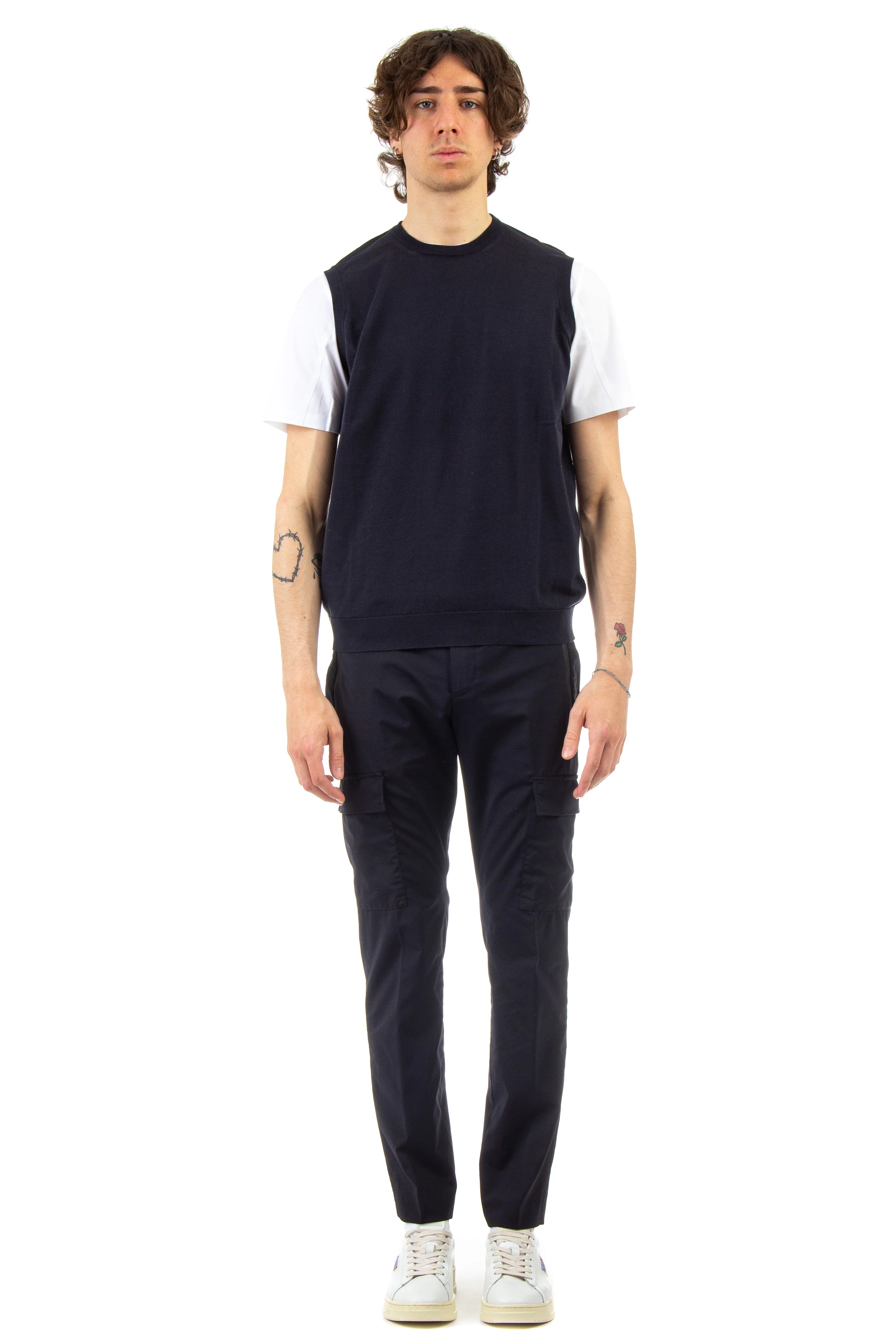 Drumohr Slim Fit Ribbed Sweater