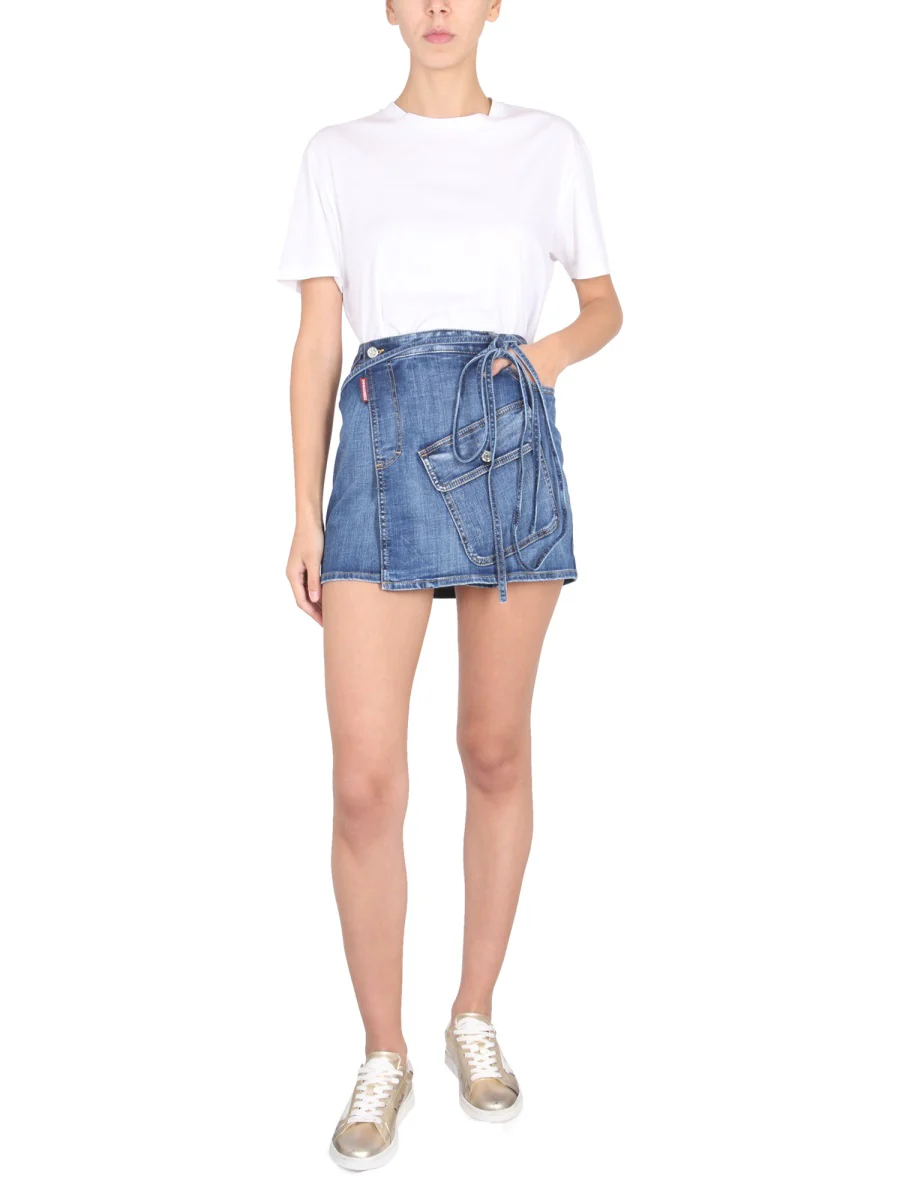 DSQUARED BIG POCKET MINI SKIRT - Image 2