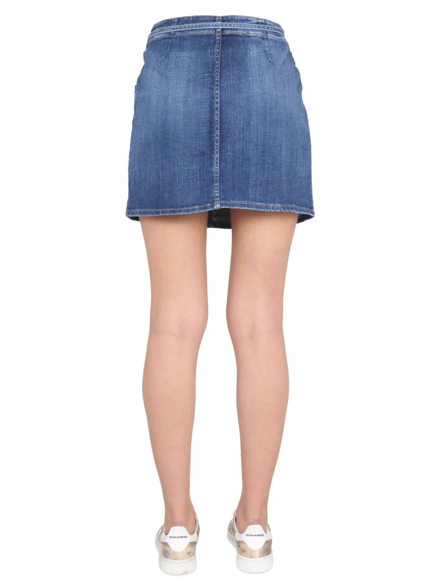 DSQUARED BIG POCKET MINI SKIRT - Image 4