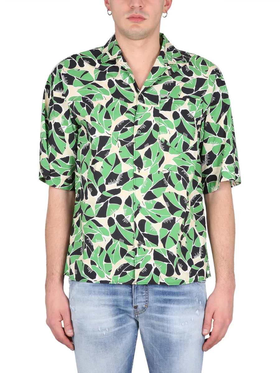 Dsquared Classic Bowling Collar Shirt for Men