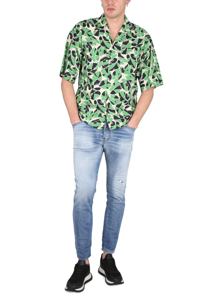Dsquared Classic Bowling Collar Shirt for Men - Image 2
