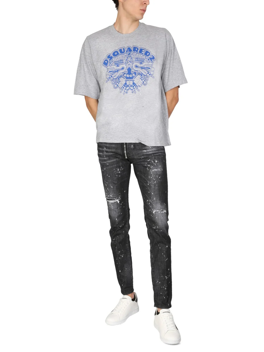 Dsquared Dragon Bros Football T-Shirt - Men's - Image 2