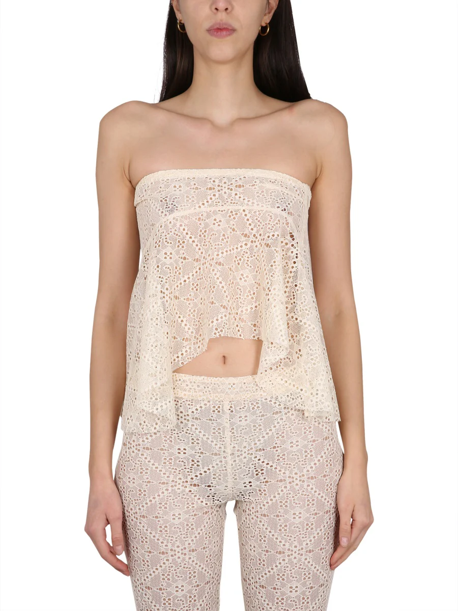 Dsquared Embroidered Cropped Top
