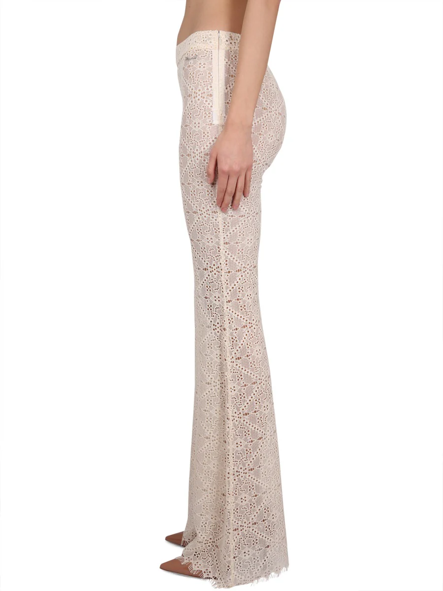 Dsquared Embroidered Frayed Trousers for Women - Image 3