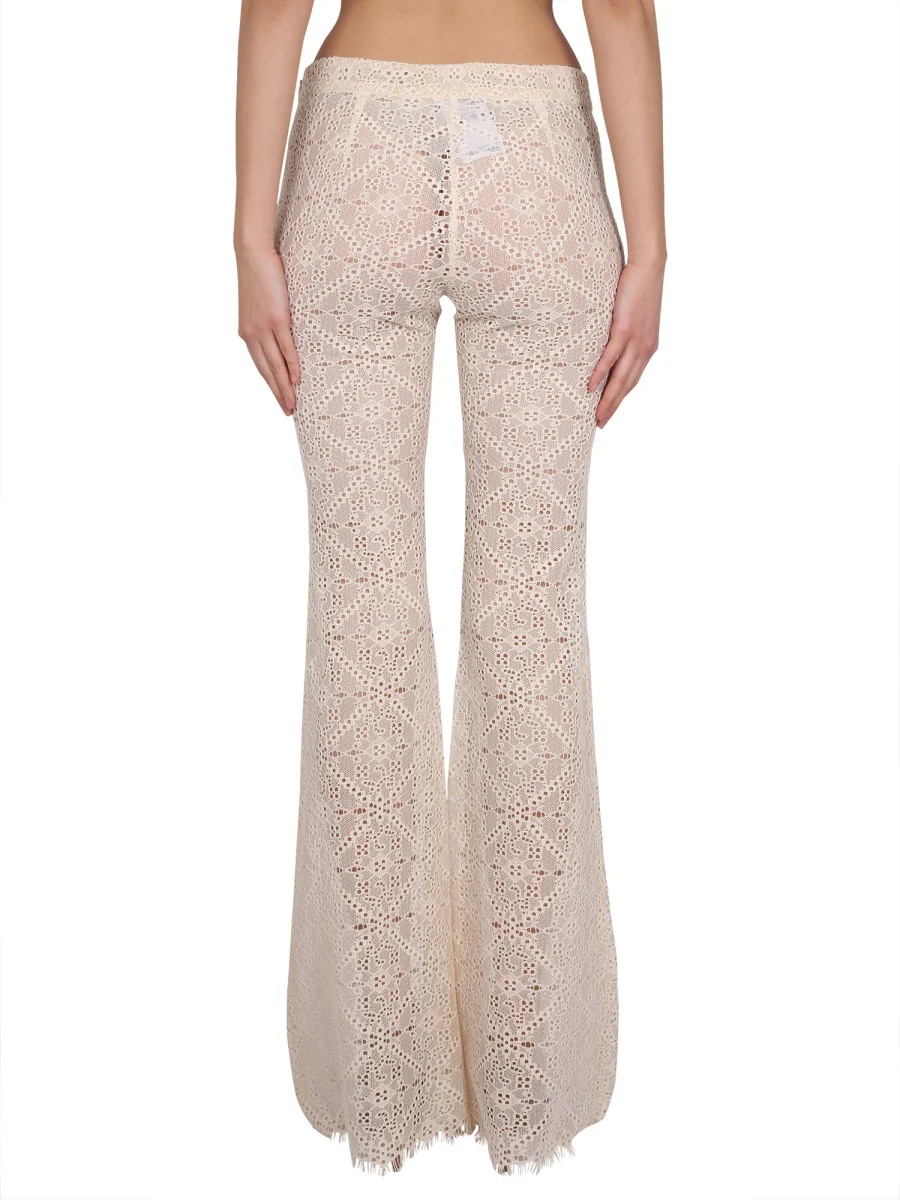 Dsquared Embroidered Frayed Trousers for Women - Image 4