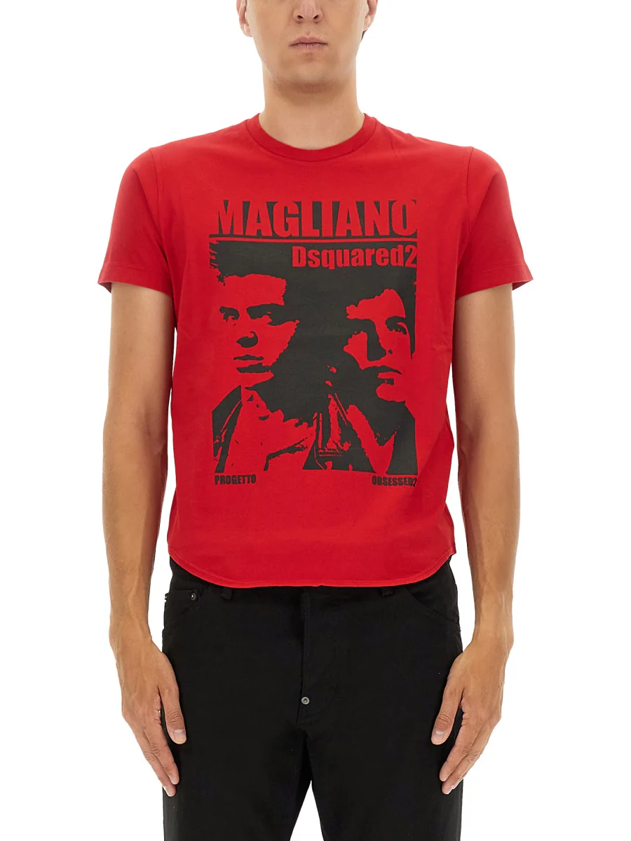 Dsquared Graphic Print T-Shirt for Men