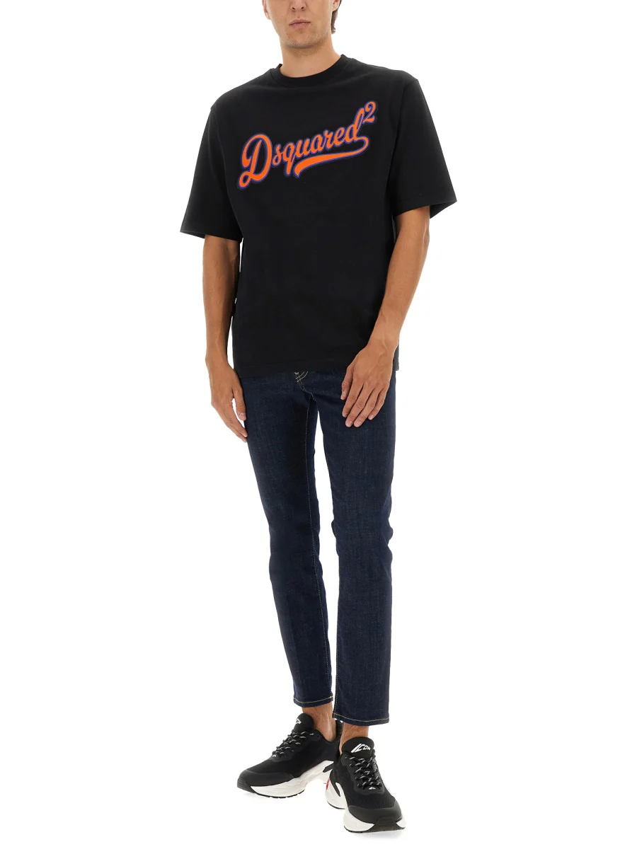 Dsquared Loose Fit Sponge Patch T-Shirt - Image 2