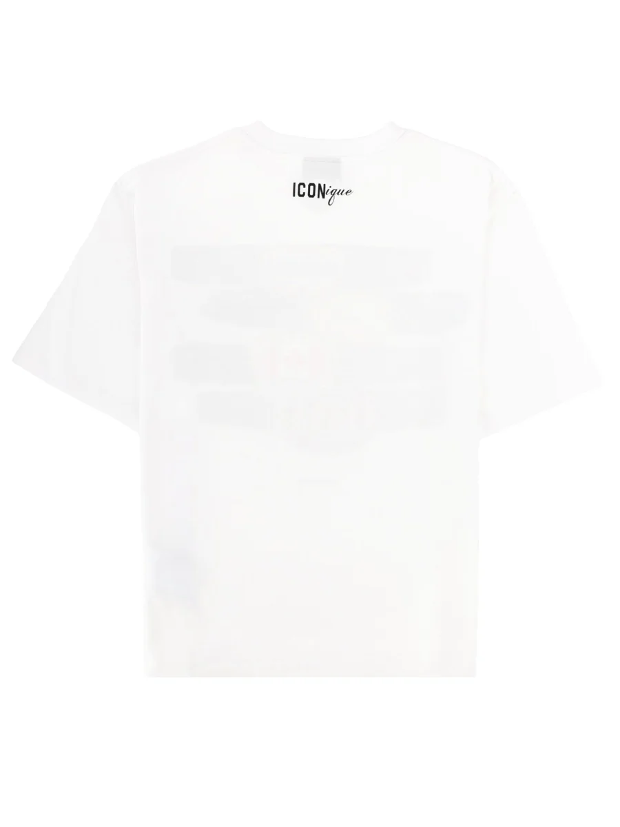 Dsquared Loose Fit T-Shirt with Stamp Design - Image 2
