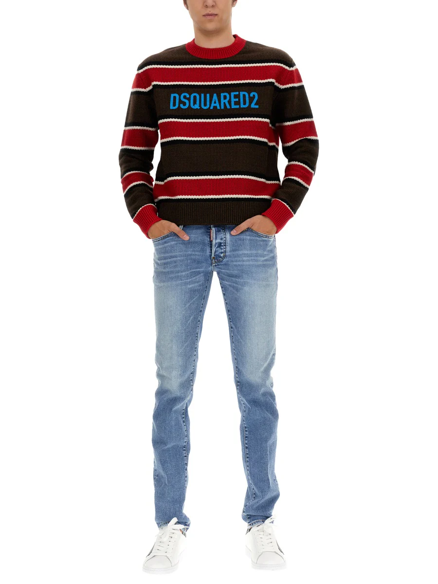 Dsquared Men's Logo Print T-Shirt with Necklace - Image 2