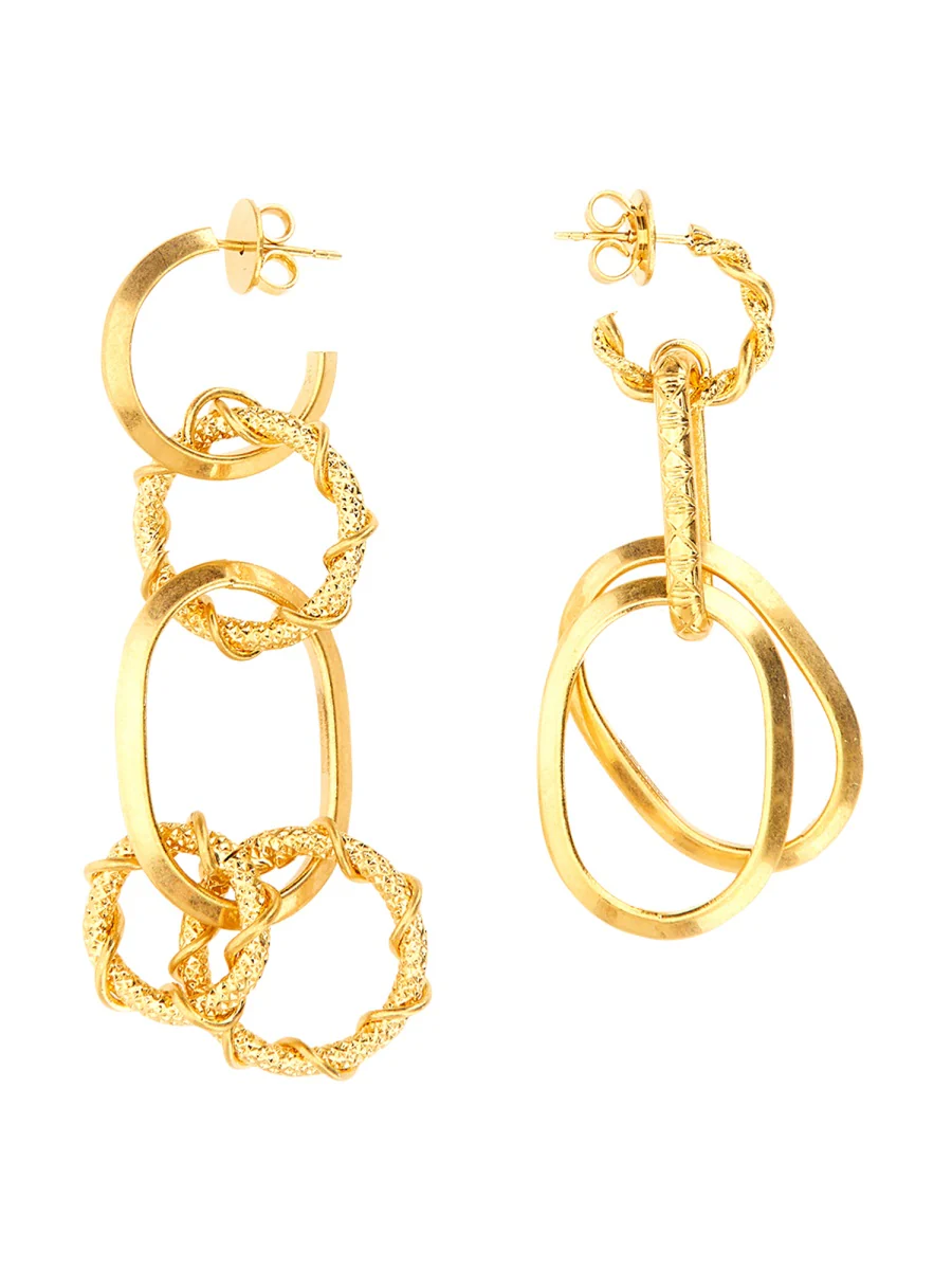 Dsquared Mini Chain Ring Earrings - Image 3