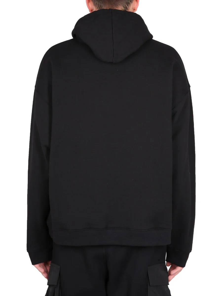 DSQUARED Palm-tree Print Cotton Hoodie - Image 3