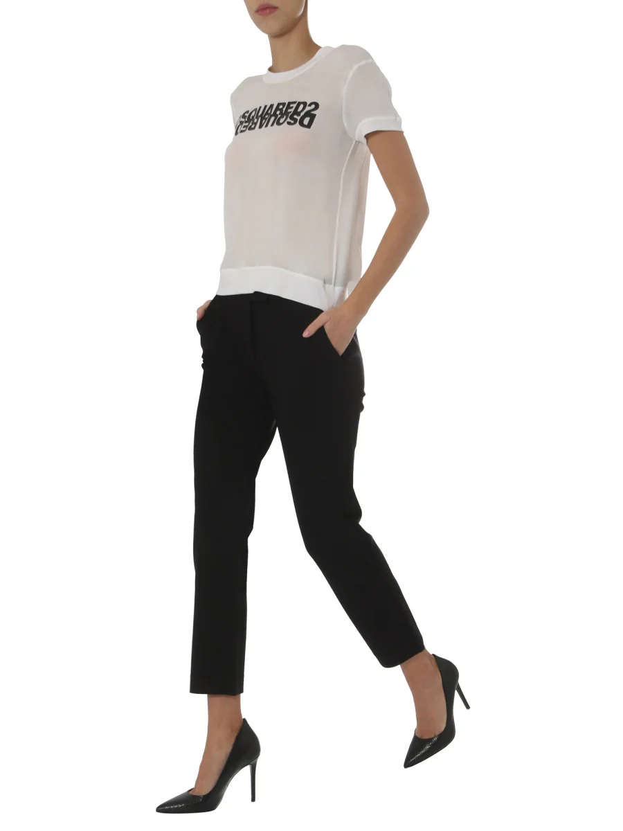Dsquared Round Neck T-Shirt for Women - SS20 Collection - Image 2