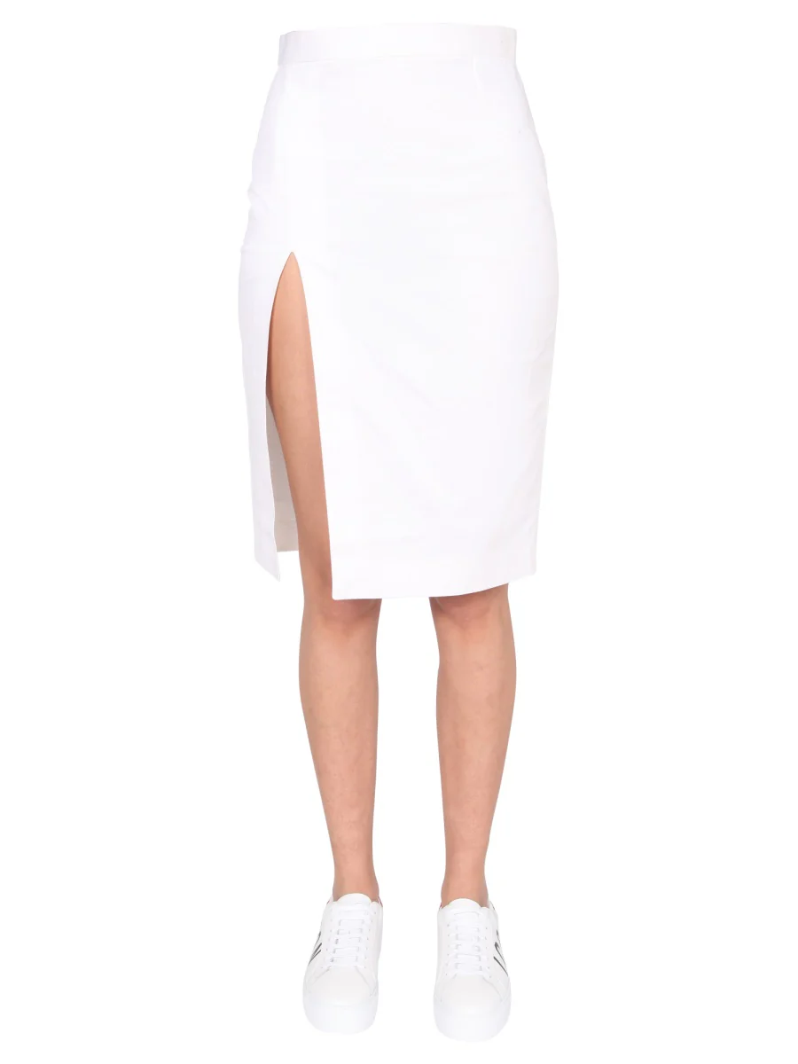 DSQUARED Slit-detail High-waisted Skirt