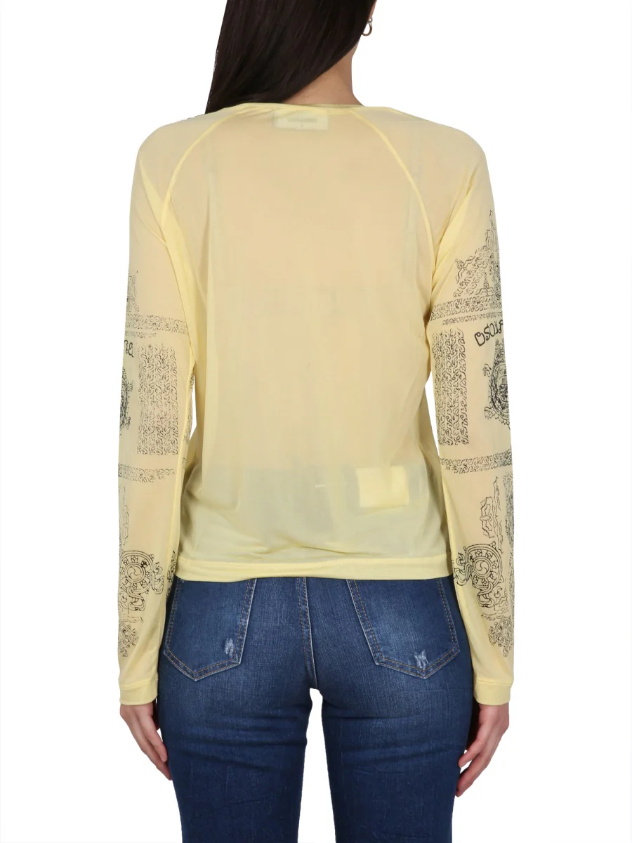 DSQUARED Surf Club Longsleeves T-shirt - Image 3