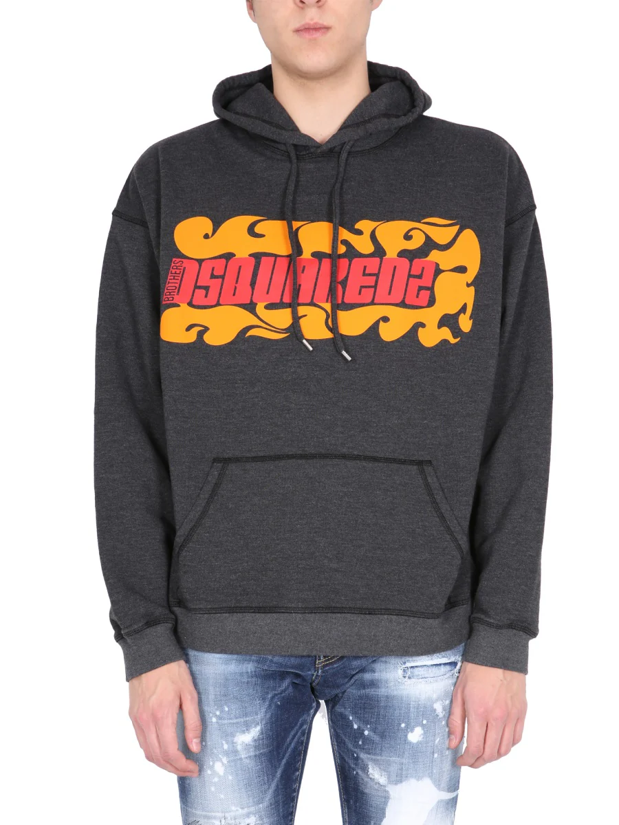 DSQUARED Wave Logo Herca Hoodie