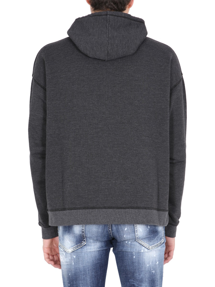 DSQUARED Wave Logo Herca Hoodie - Image 3