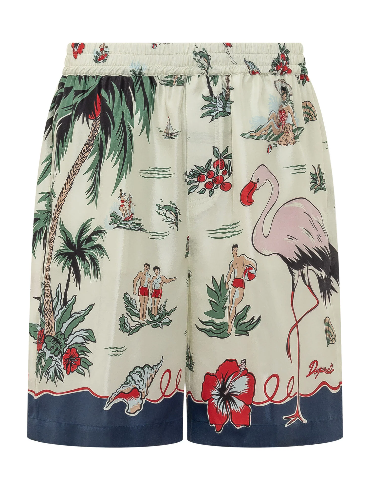Dsquared2 Bermuda Shorts with Artistic Print - SS26