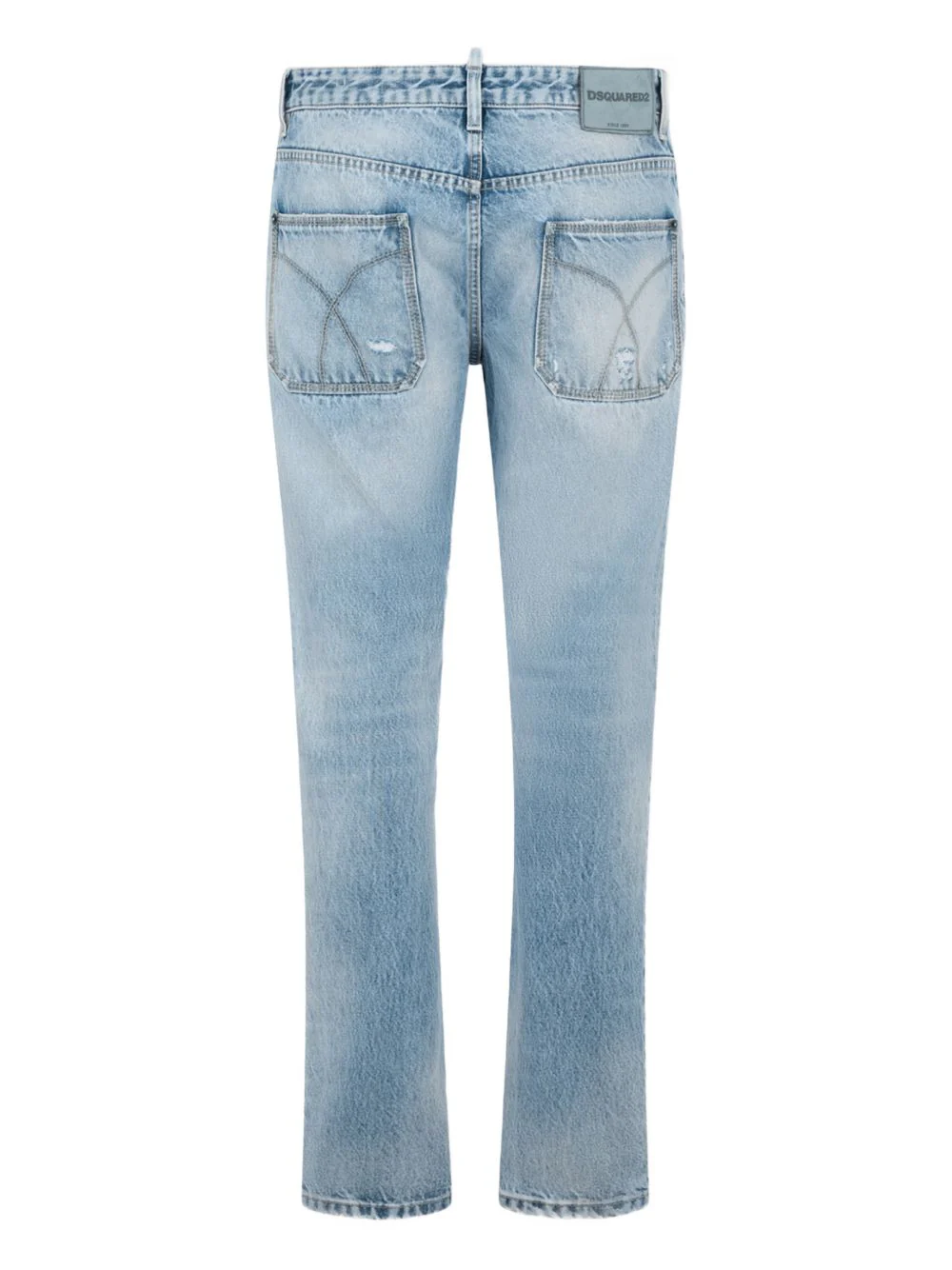 Dsquared2 Light Diagonale Wash Teddy Jeans - Image 2
