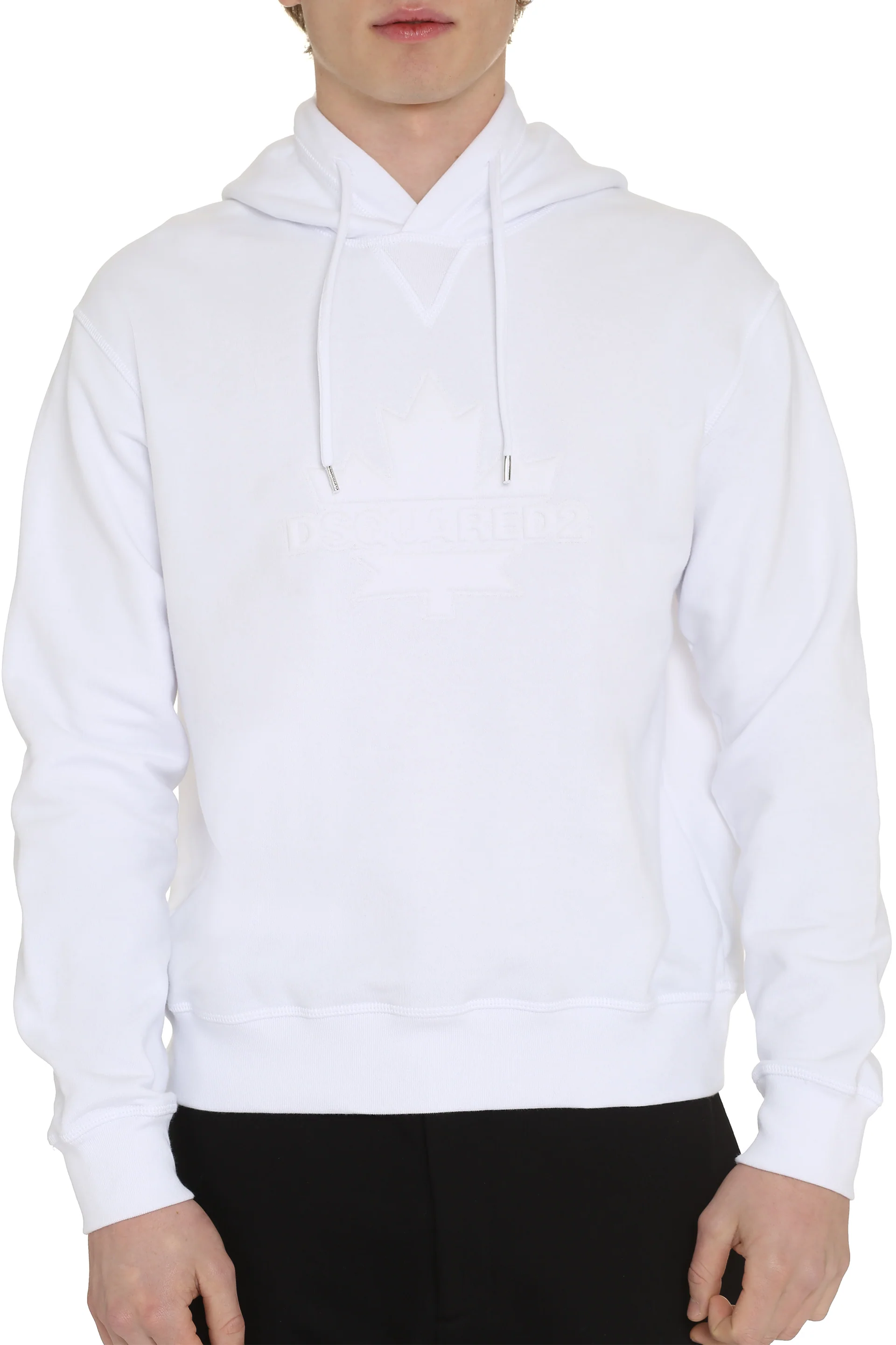 DSQUARED2 Logo-appliqué Cotton Hoodie - Image 7