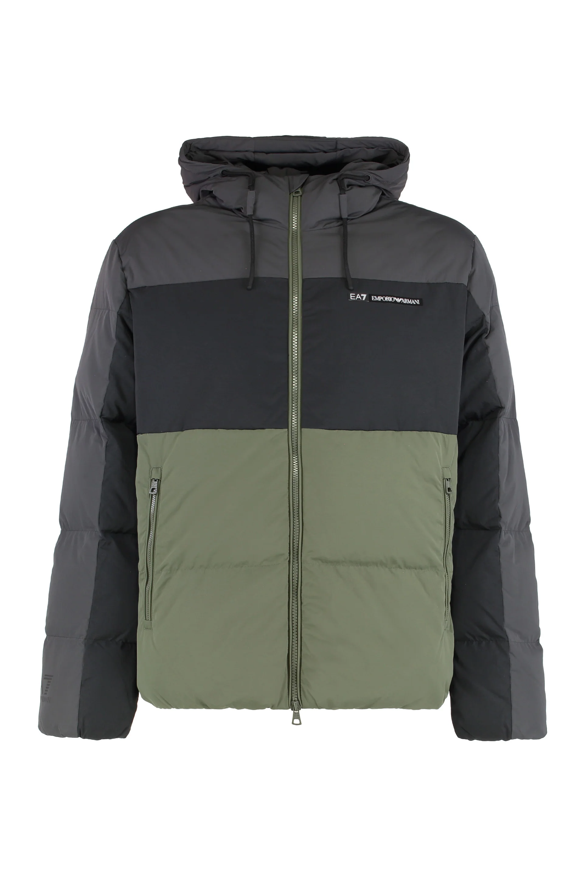 EA7 Mens Hooded Puffer Jacket