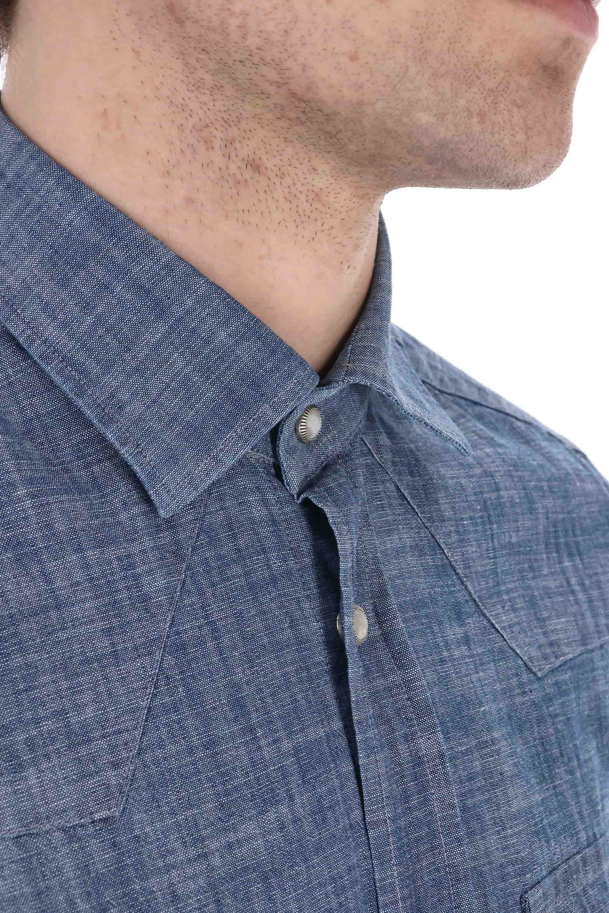 Eleventy Casual Denim Shirt for Men - Image 4
