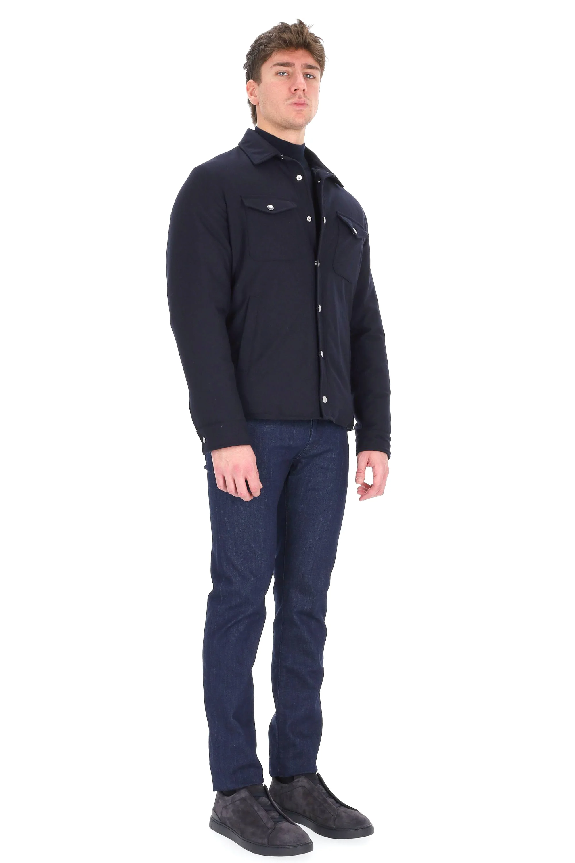 Eleventy Elegantly Tailored Coat for Men - FW24 Collection - Image 2
