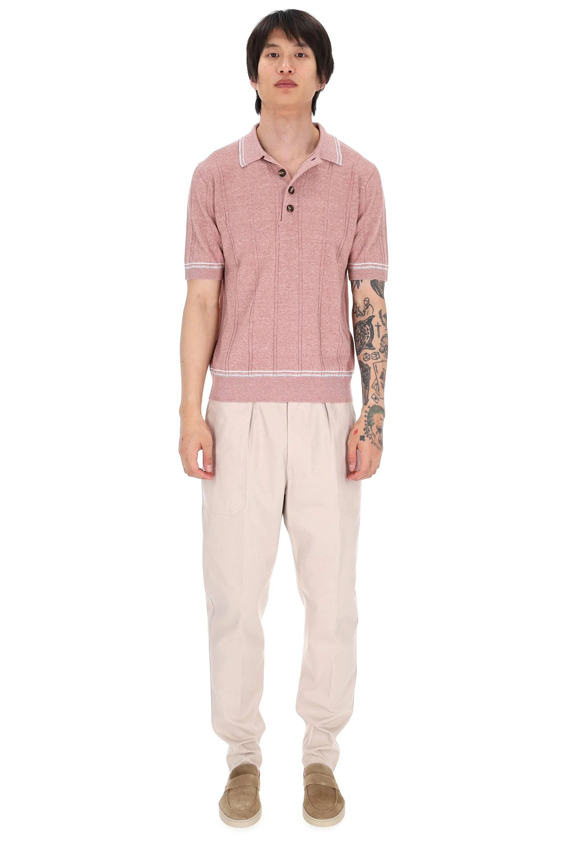 Eleventy Light and Natural Men's T-Shirt - P26 - Image 2