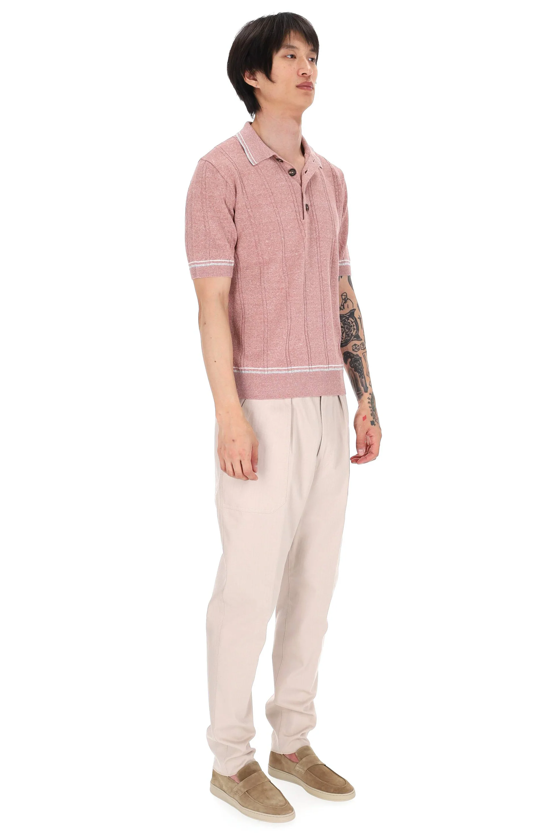 Eleventy Light and Natural Men's T-Shirt - P26 - Image 3