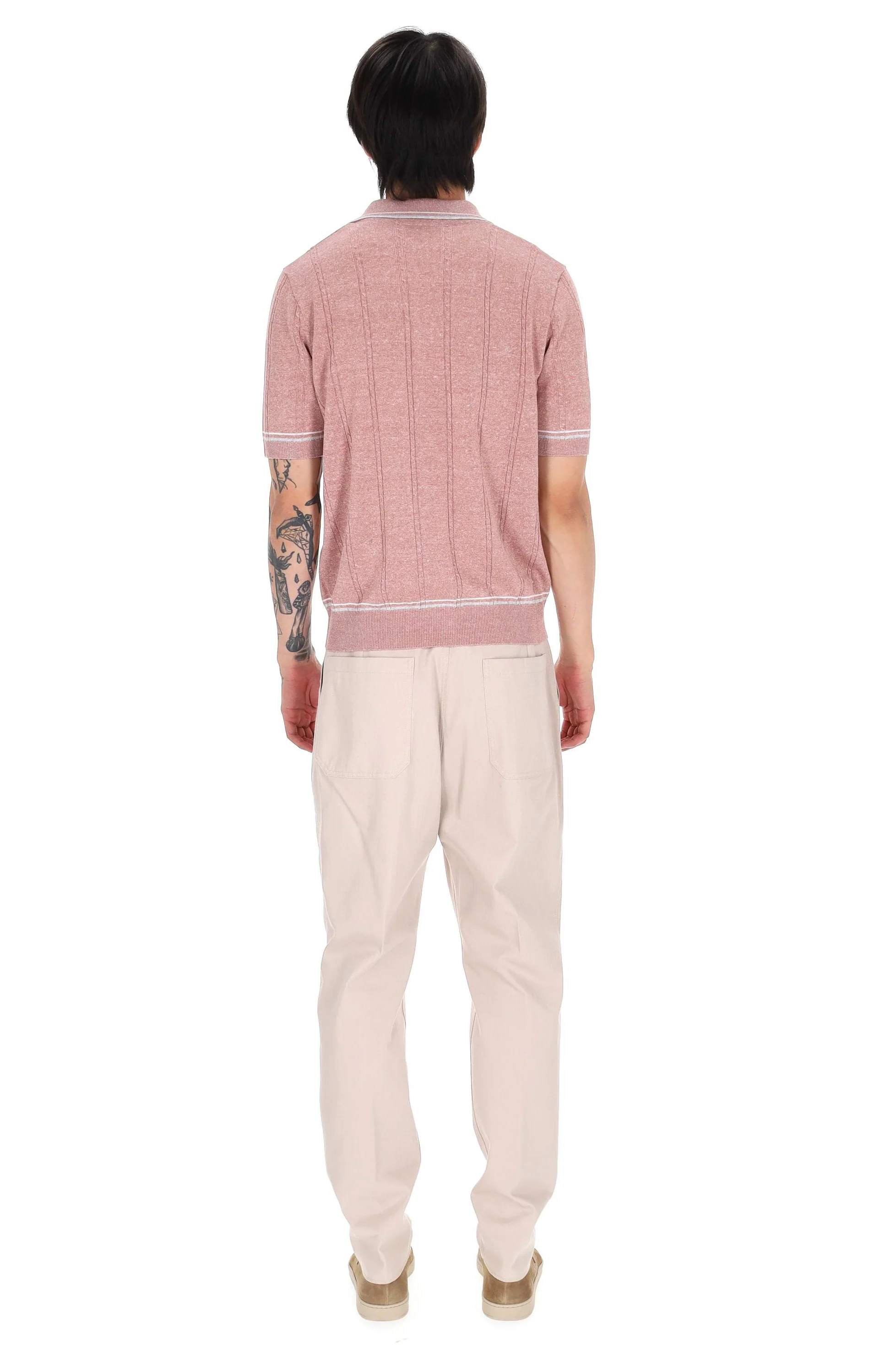 Eleventy Light and Natural Men's T-Shirt - P26 - Image 4