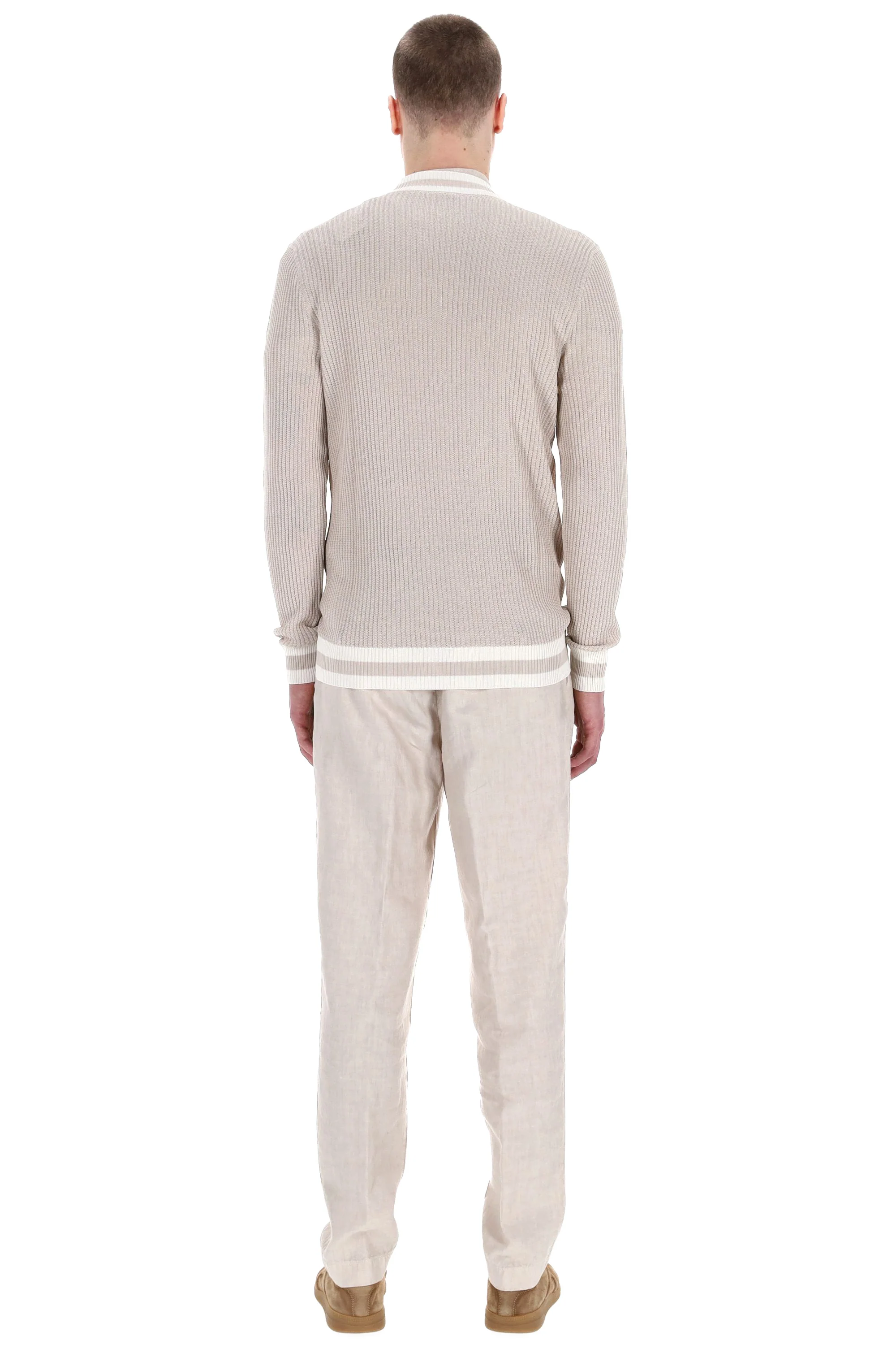 Eleventy Light and Natural Sweater for Men - Mini Fit - Image 3