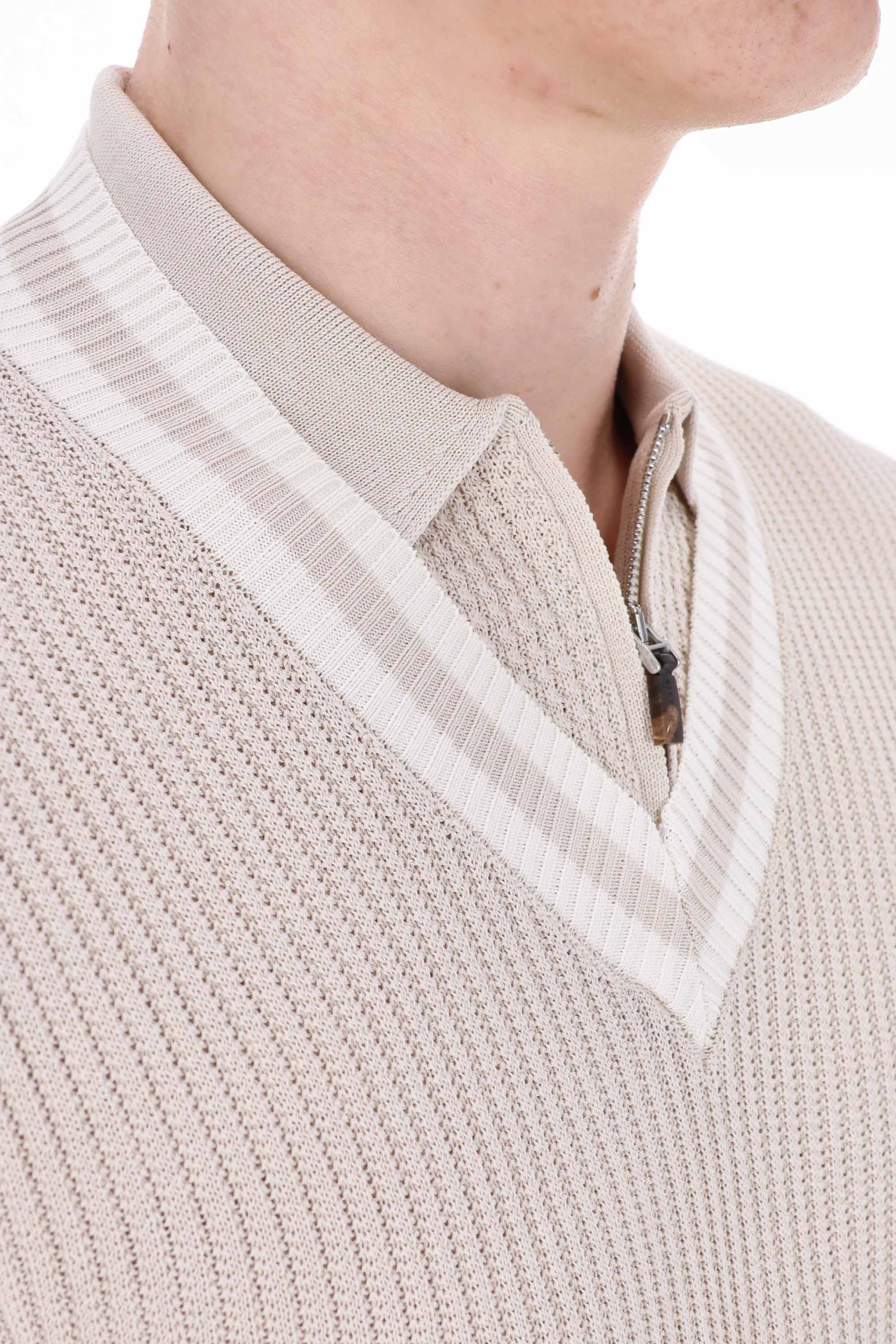 Eleventy Light and Natural Sweater for Men - Mini Fit - Image 5