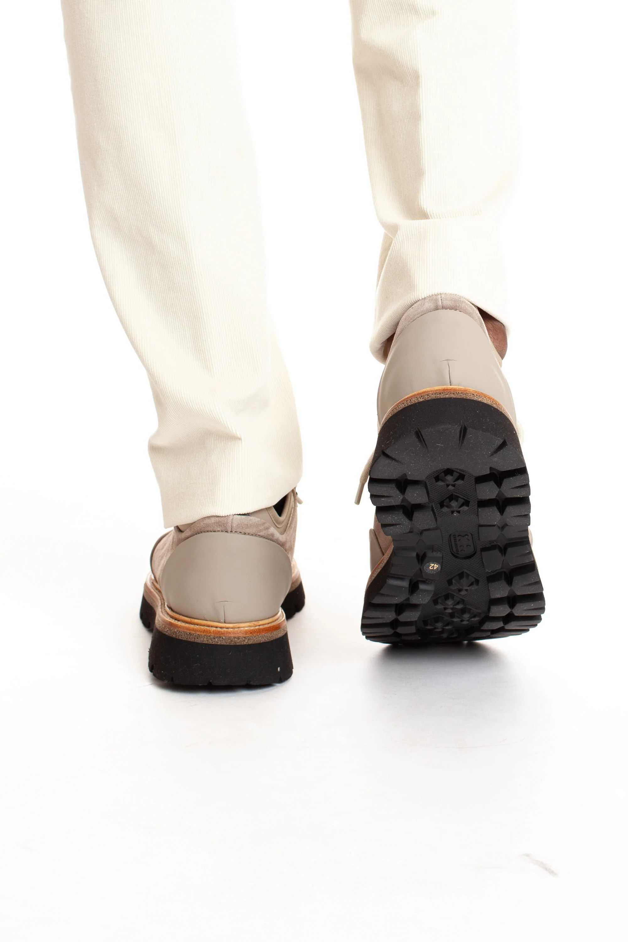 Eleventy Light & Natural Flat Shoes for Men - Image 3