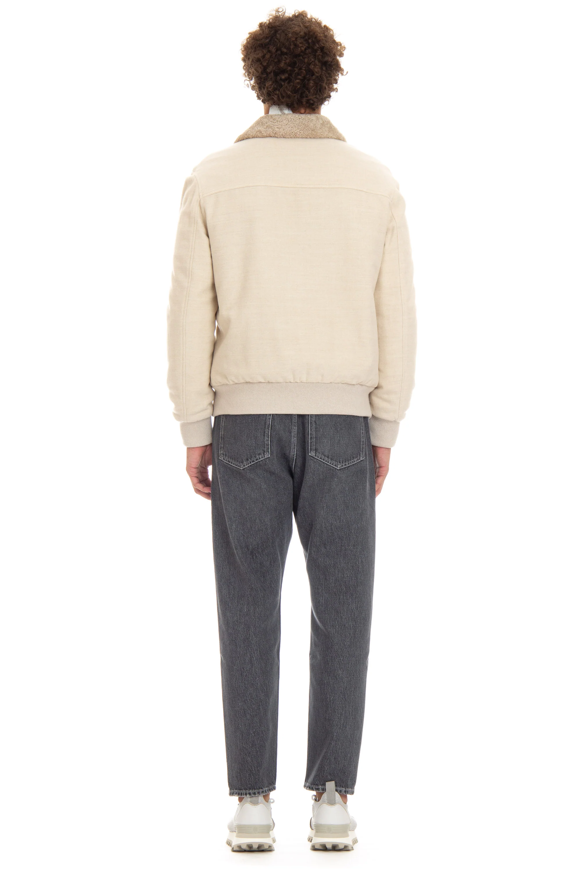 Eleventy Men's Lightweight Sand Coat for FW24 - Image 3