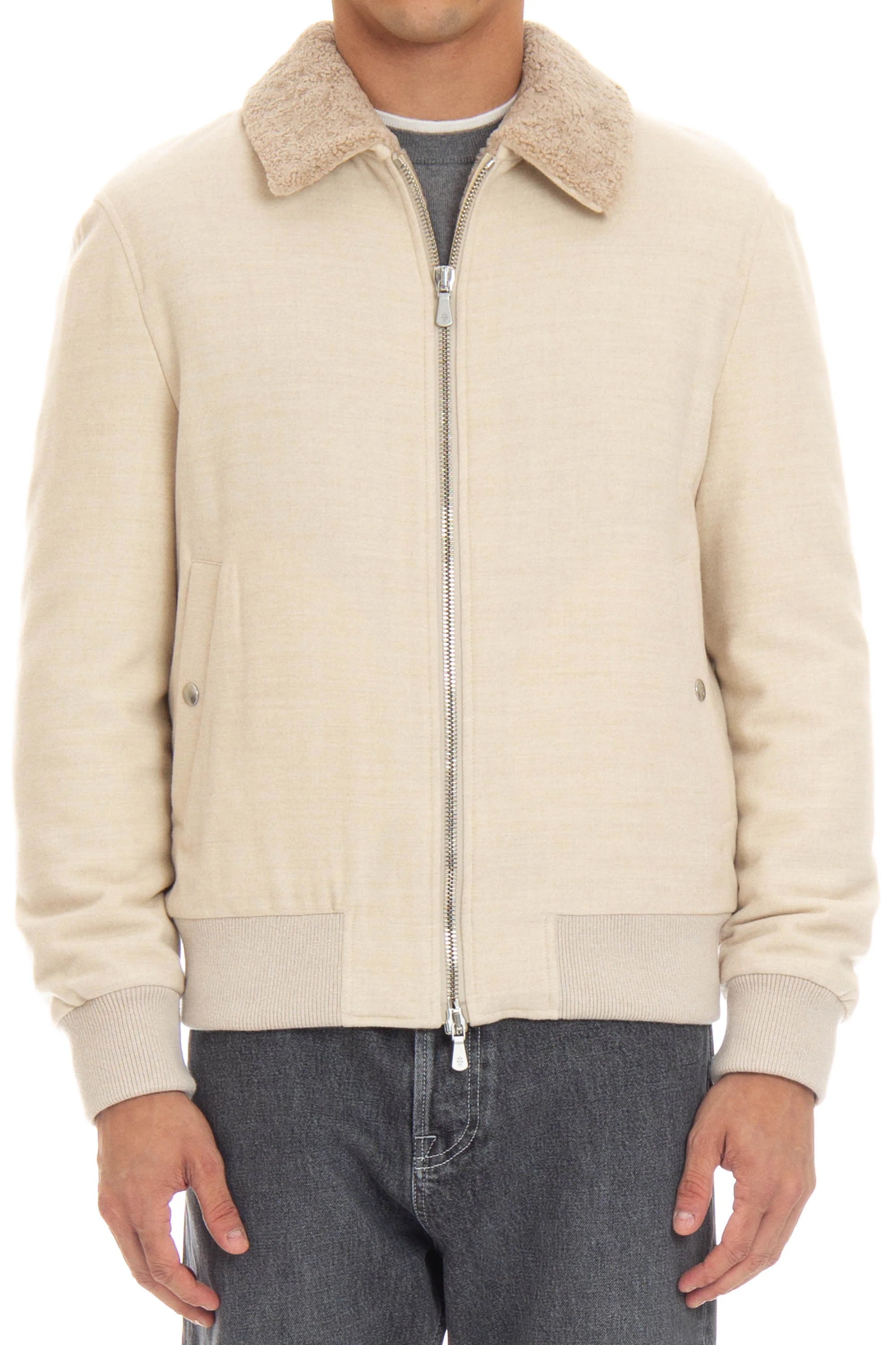 Eleventy Men's Lightweight Sand Coat for FW24 - Image 4