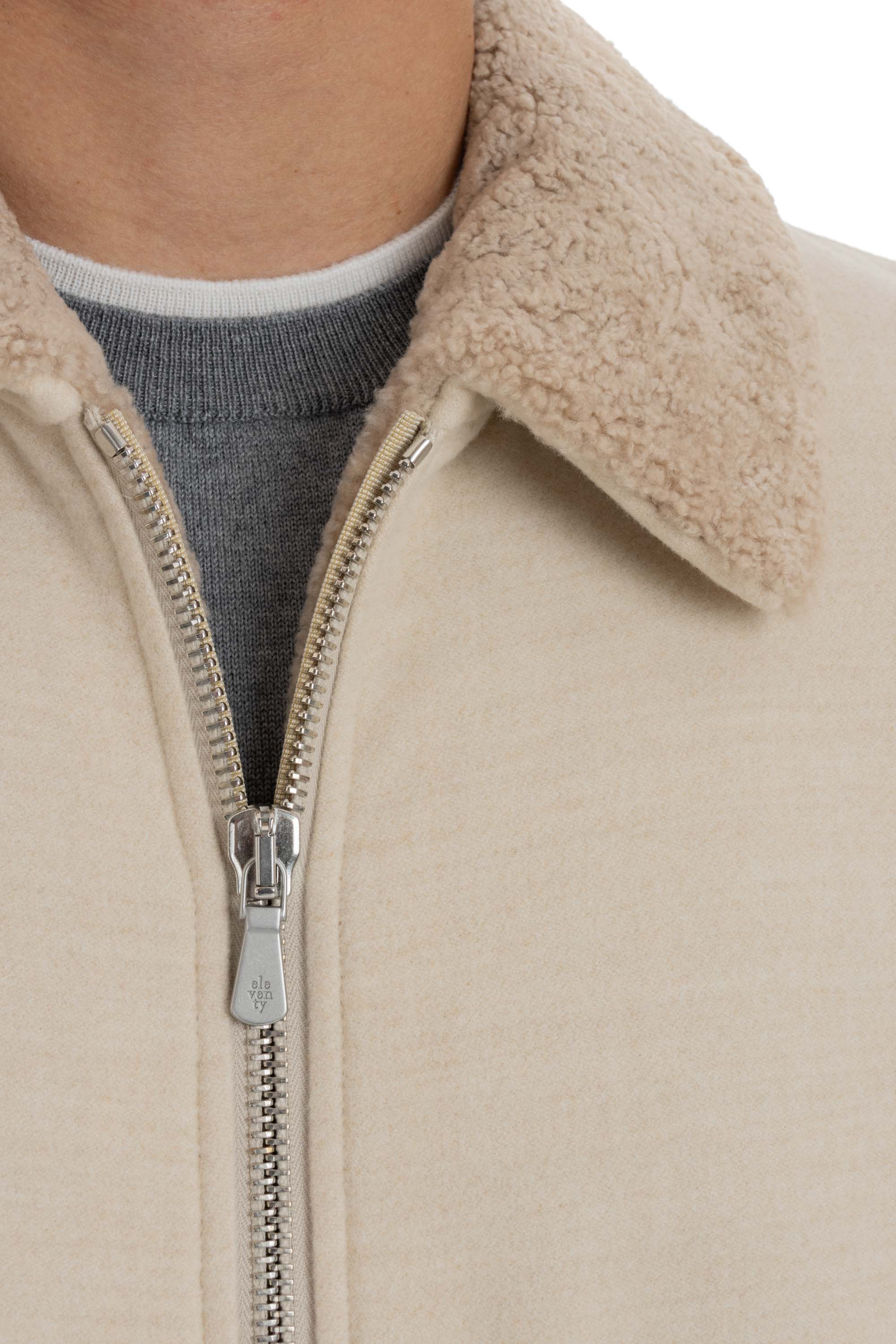 Eleventy Men's Lightweight Sand Coat for FW24 - Image 5