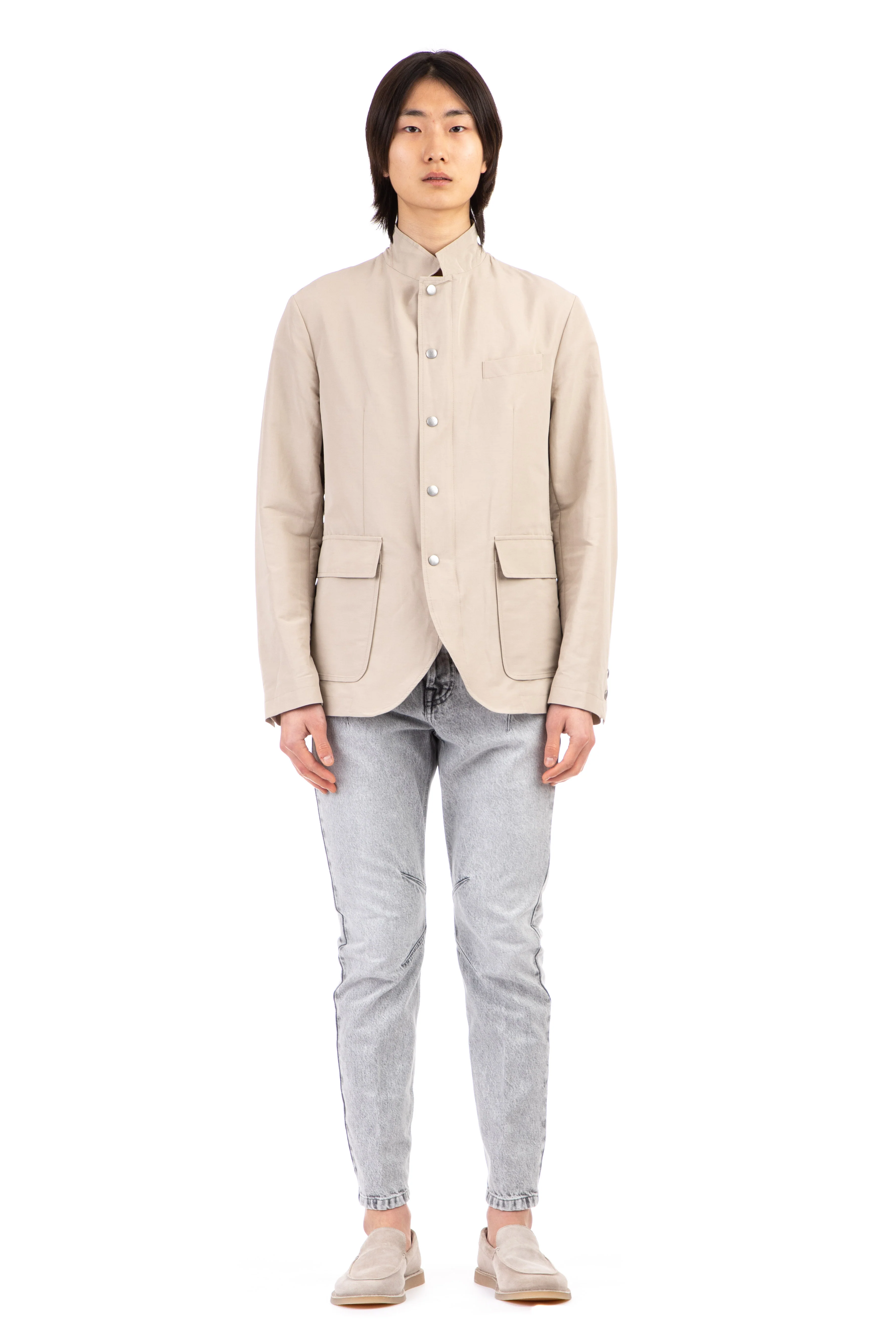 Eleventy Men's Stand-Up Collar Summer Jacket