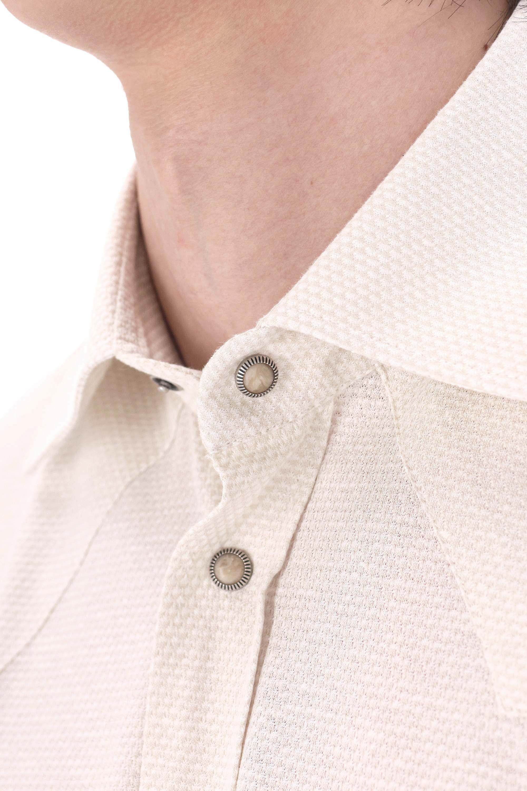Eleventy Mini Short-Sleeve Button-Up Shirt for Men - Image 4