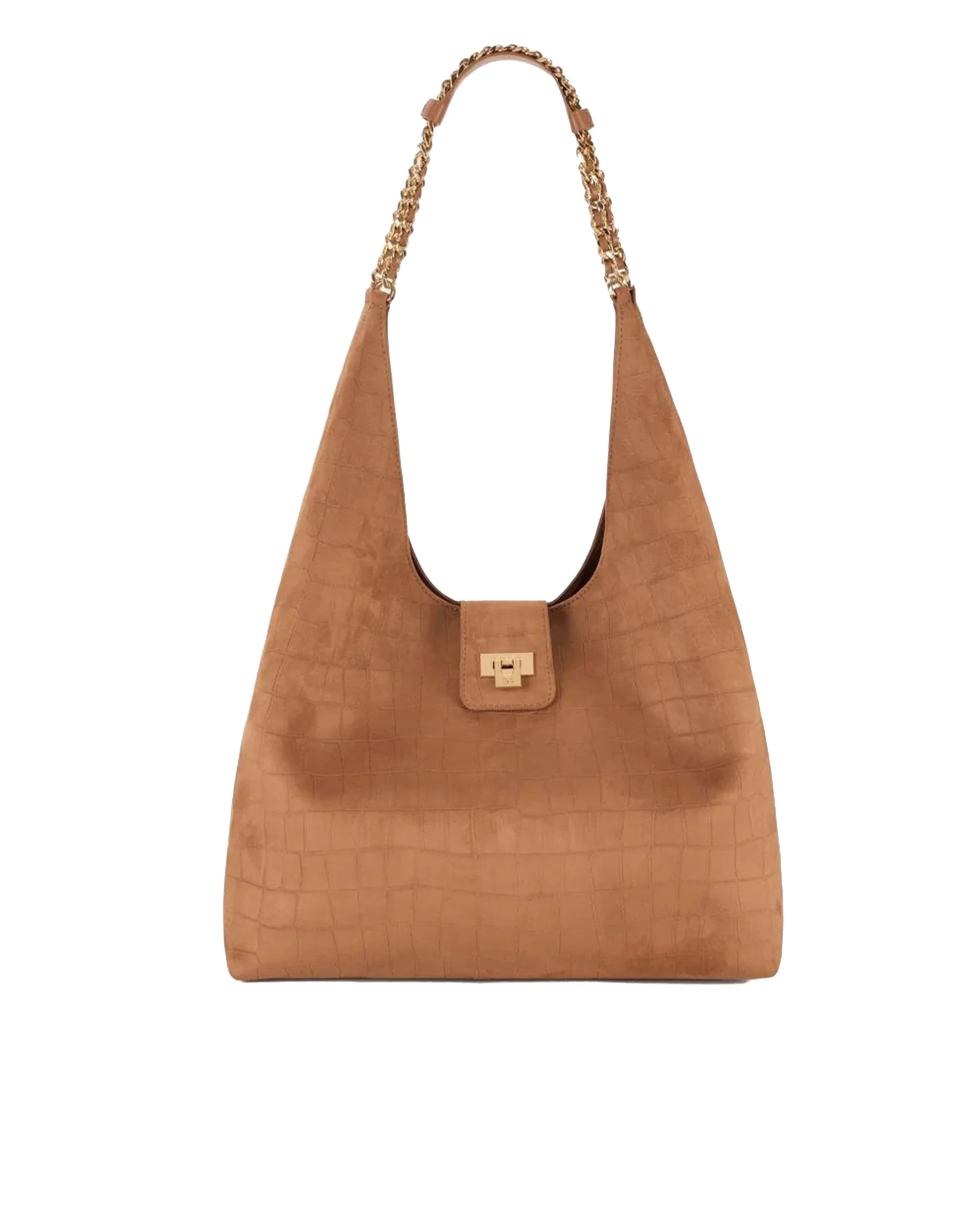 Elisabetta Franchi Elegant Mini Leather Brown Bag for Women