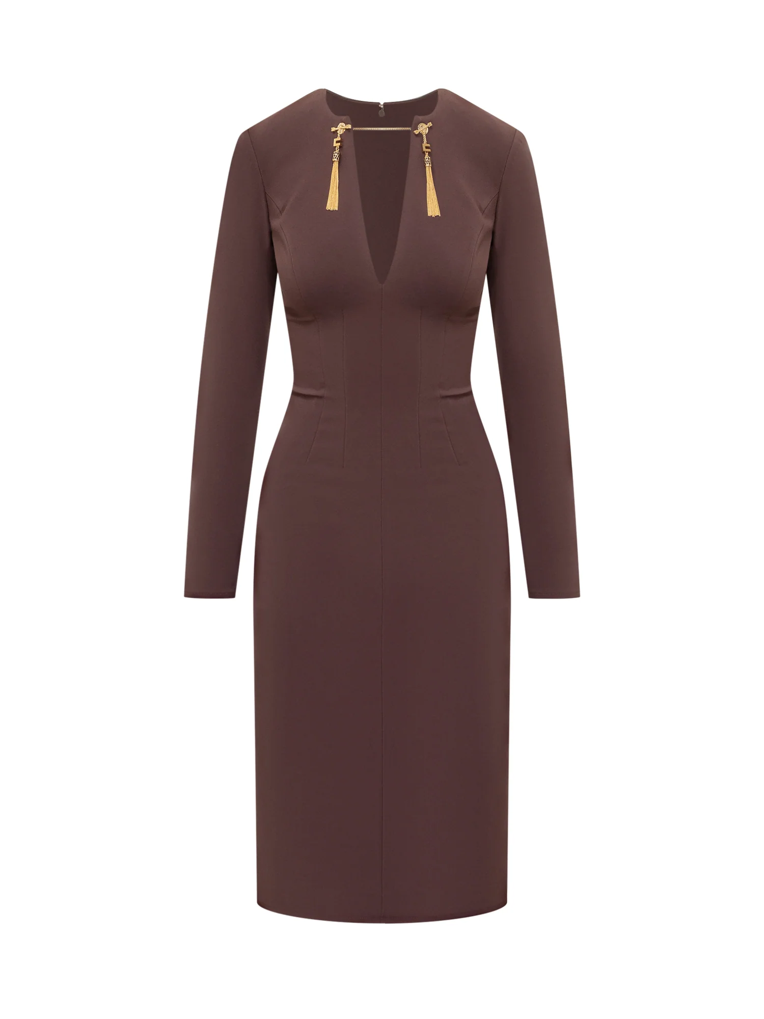Elisabetta Franchi Elegant Suit with Jewel Detailing - FW25