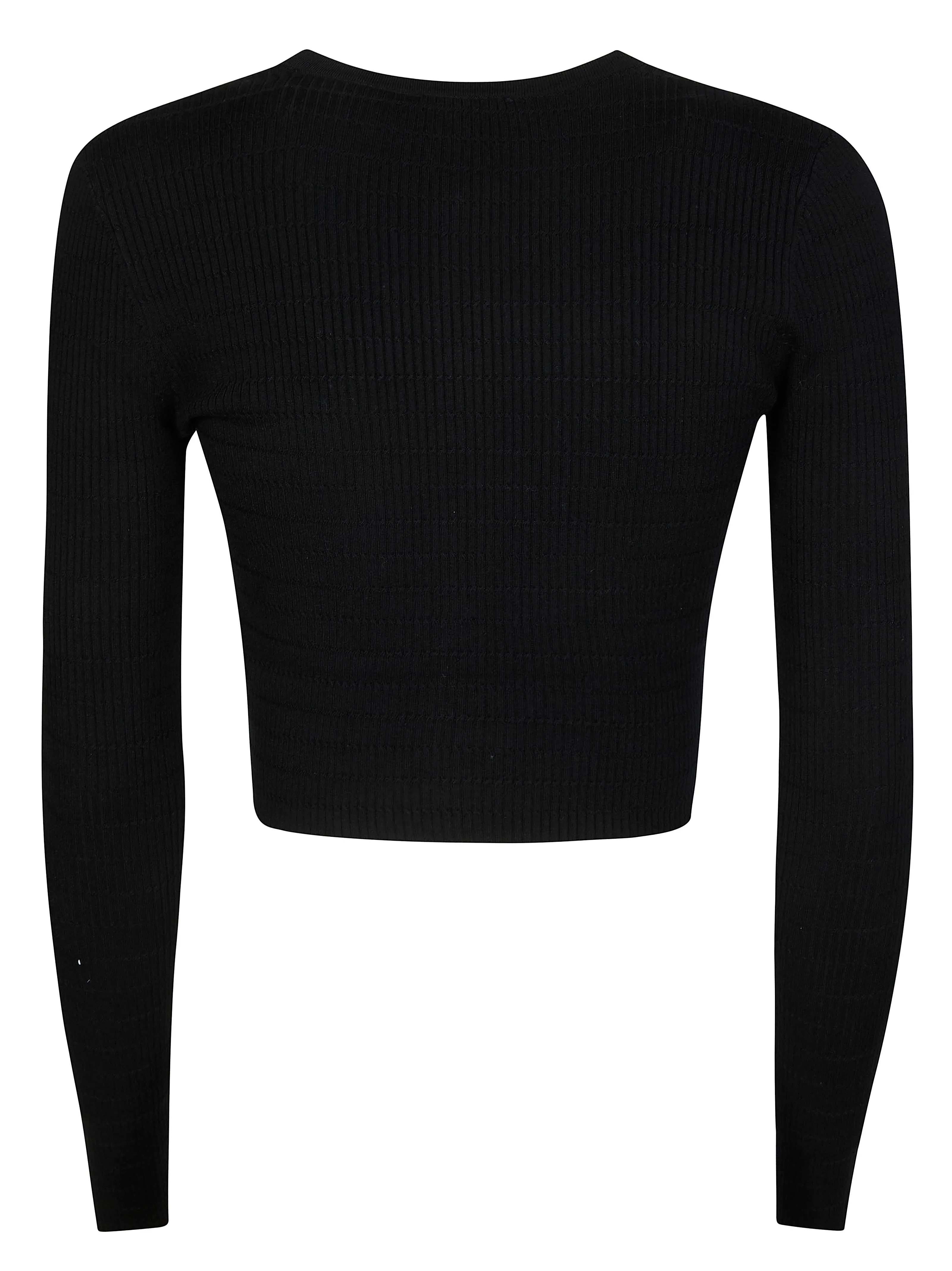 Elisabetta Franchi Micro-braided Buttoned Cardigan - Image 2