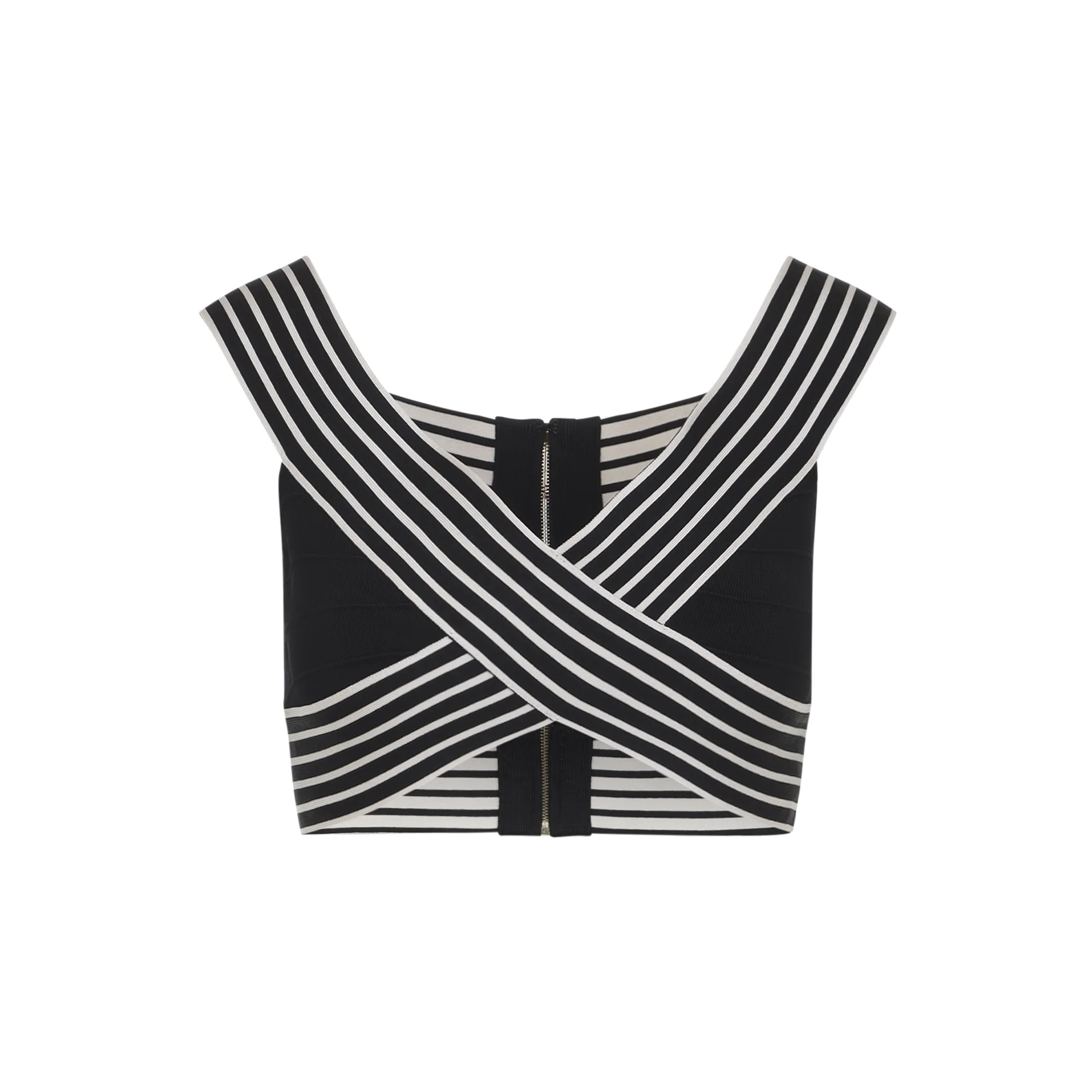 Elisabetta Franchi Striped Zip-fastening Top - Image 5