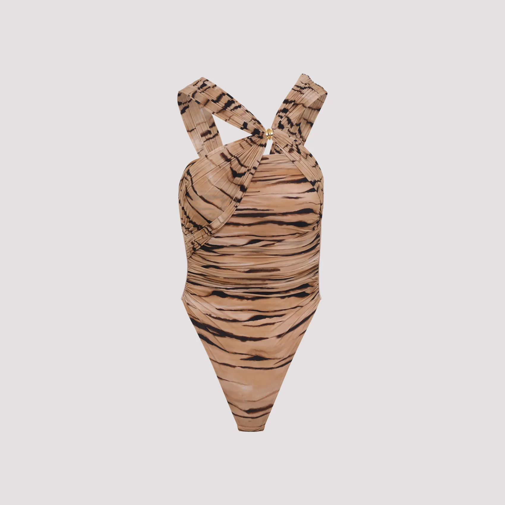 Elisabetta Franchi Tiger Print Mini Bodysuit - Image 6