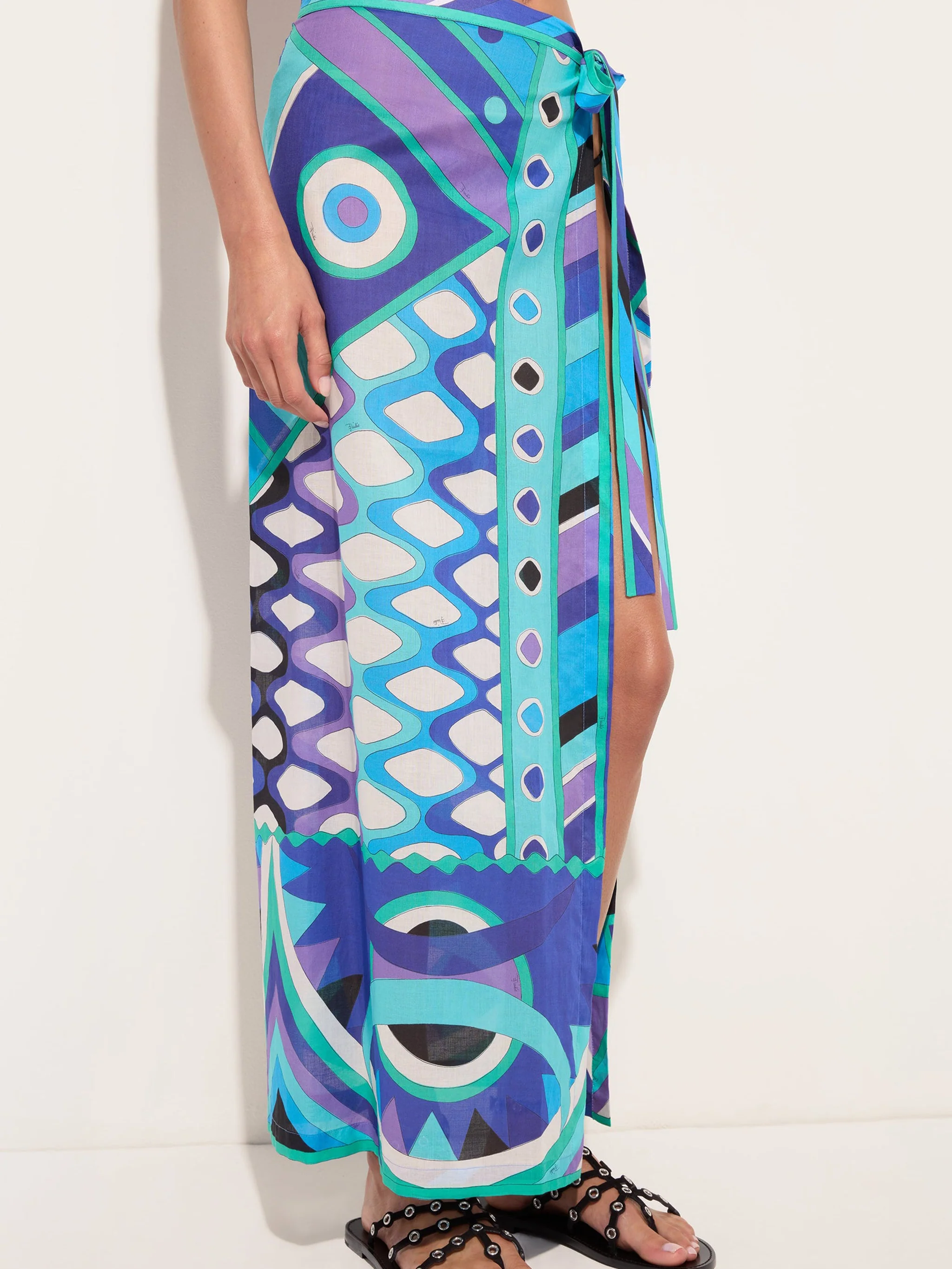 Emilio Pucci Mini Wrap Dress with Slit - Size 40 - Image 2