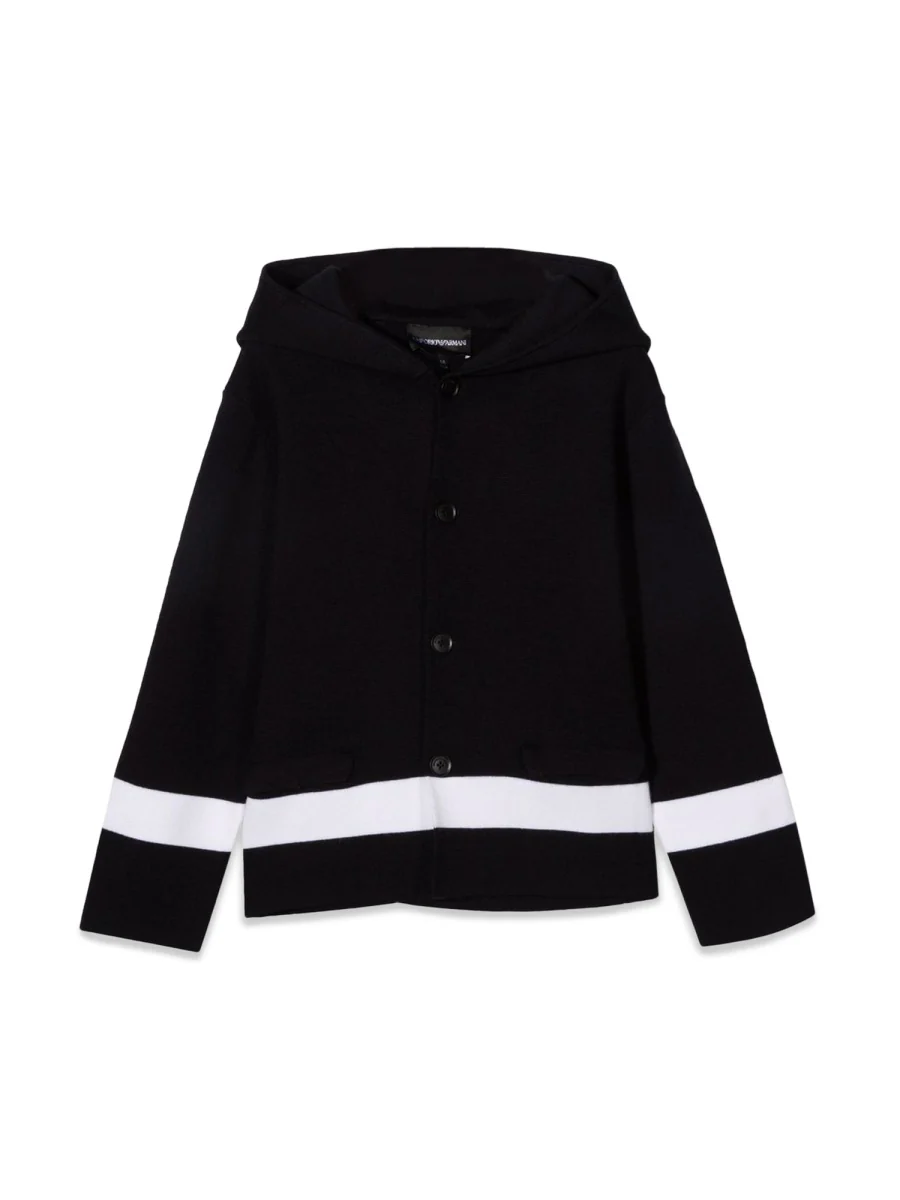 Emporio Armani Boys' Mini Cardigan with Hood