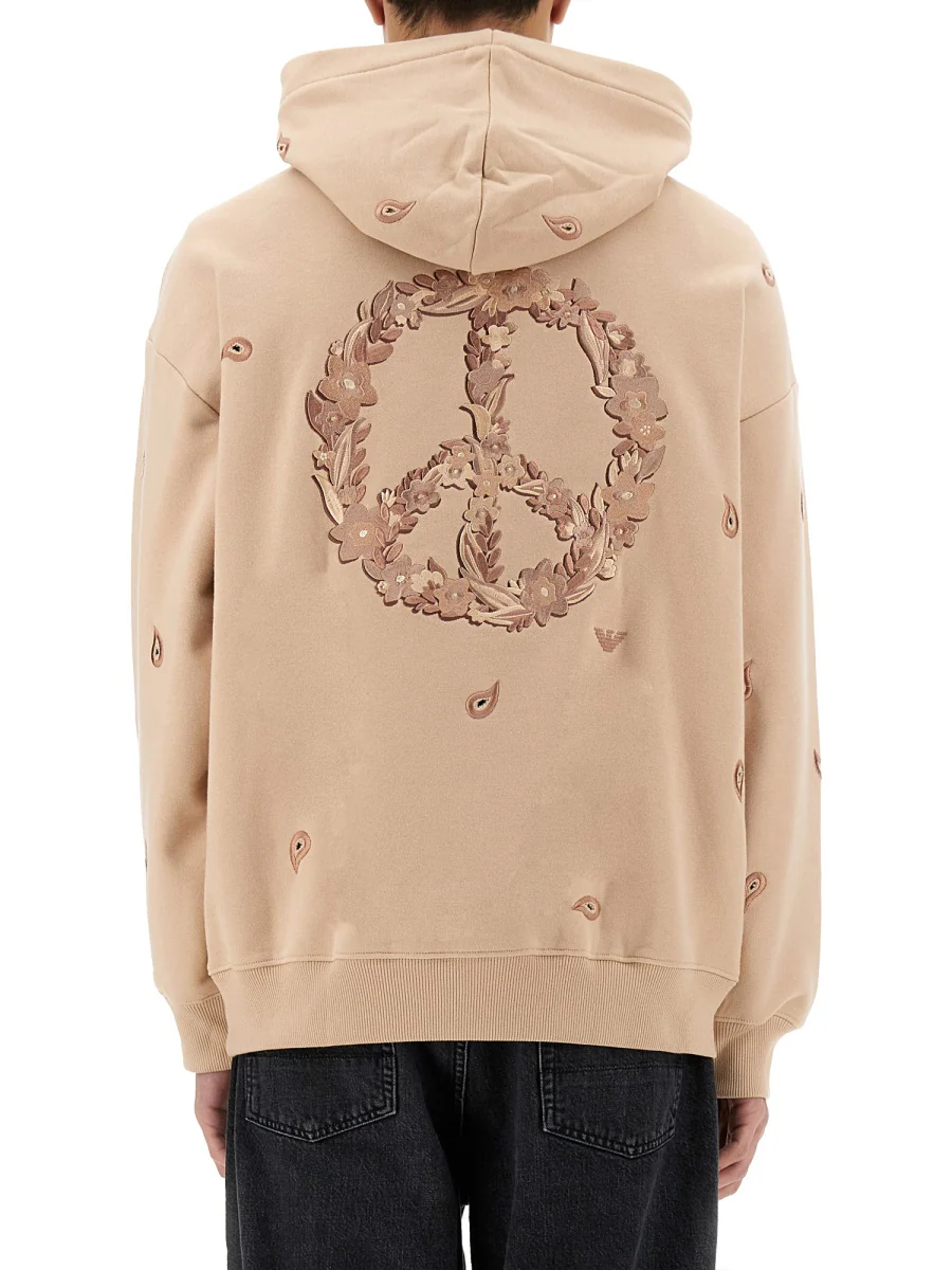 Emporio Armani Embroidered Regular Fit Sweatshirt - Image 3