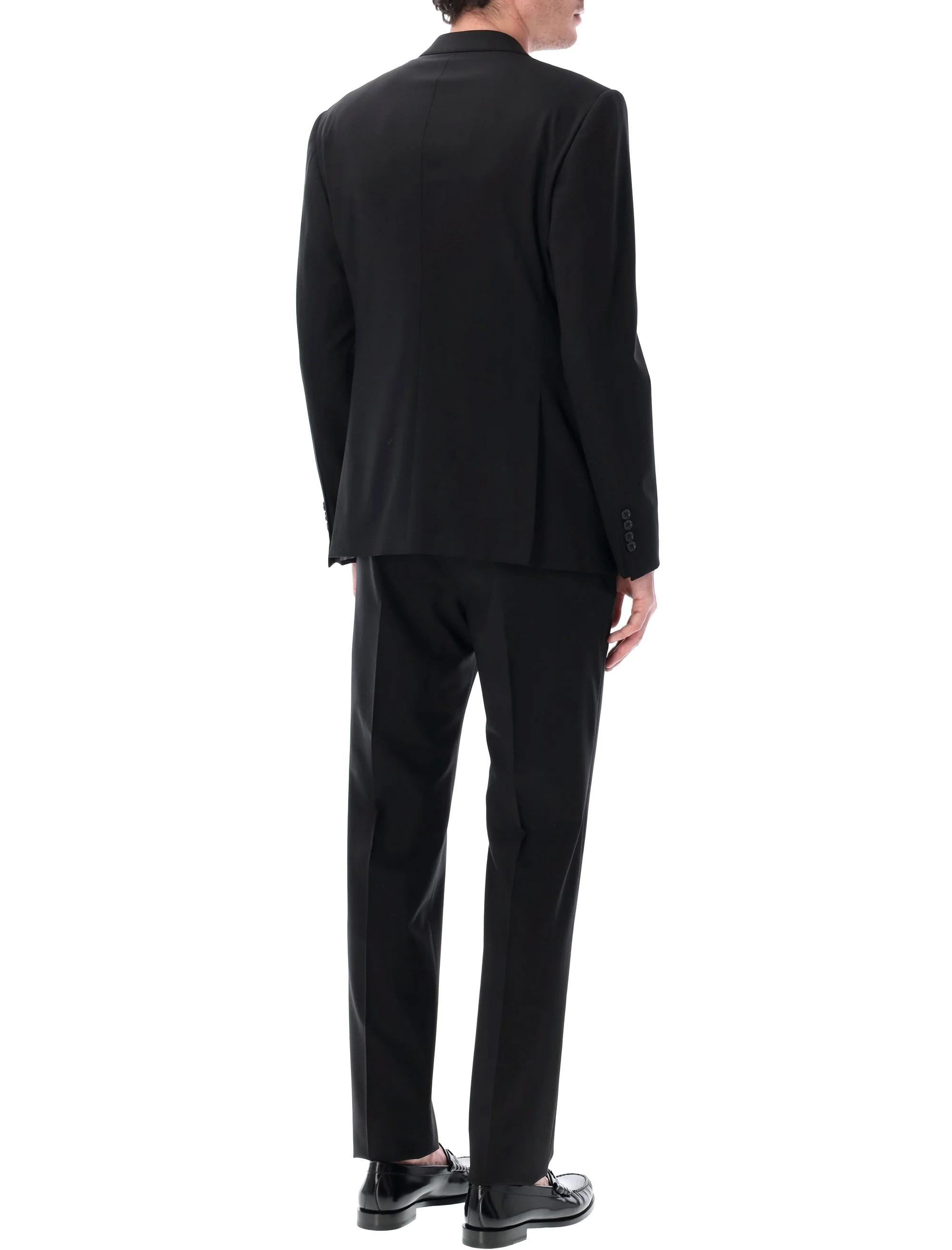 Emporio Armani Single-breasted Suit with Notched Revers in Wool Man - Image 2