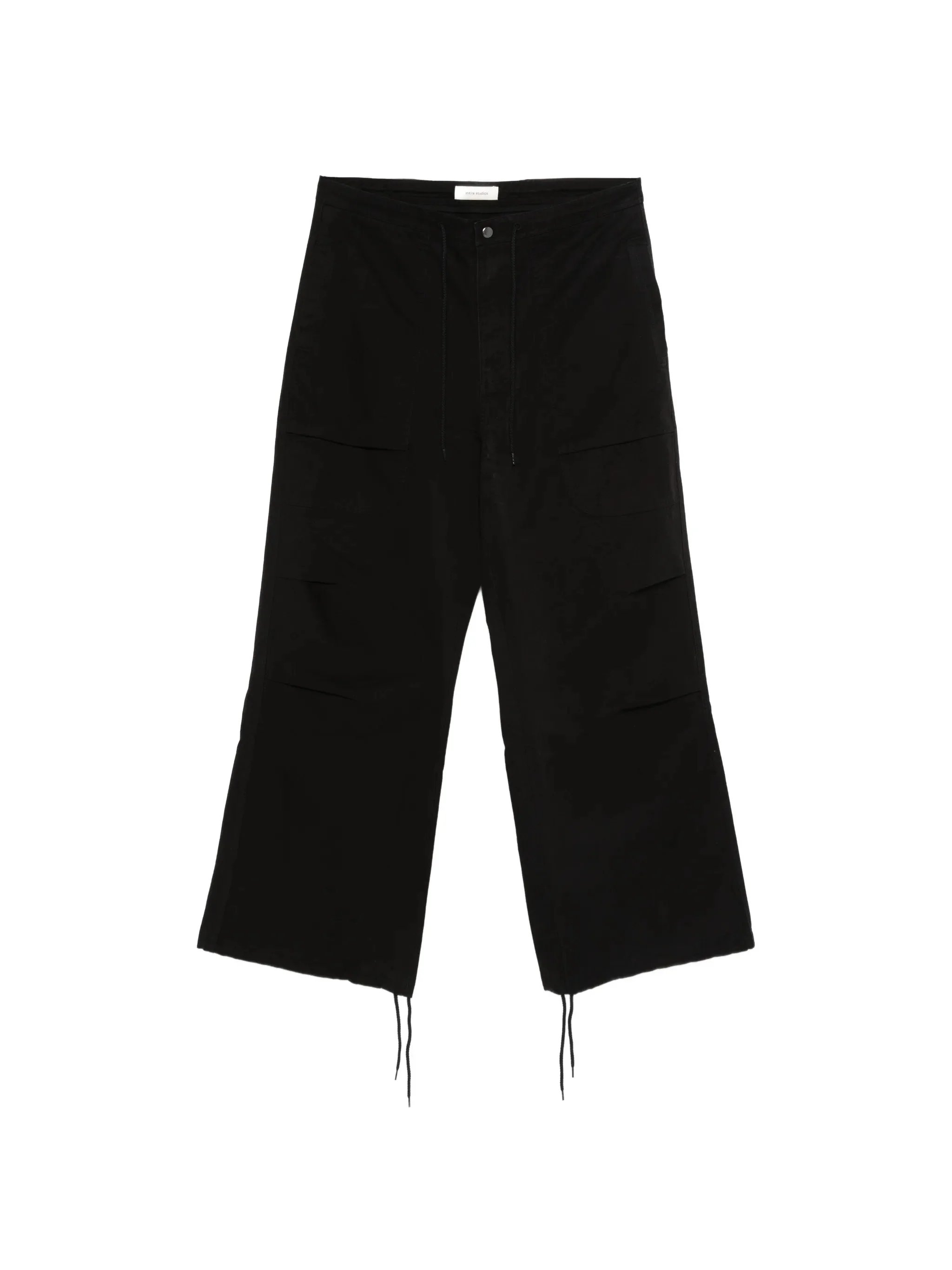 Entire Studios Unisex Cargo Pants with Drawstring Hem and Knee Details