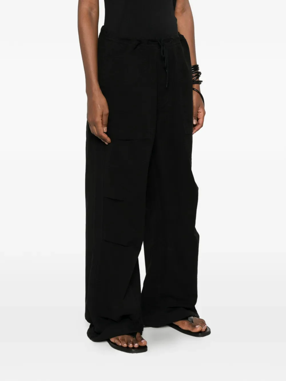 Entire Studios Unisex Cargo Pants with Drawstring Hem and Knee Details - Image 3